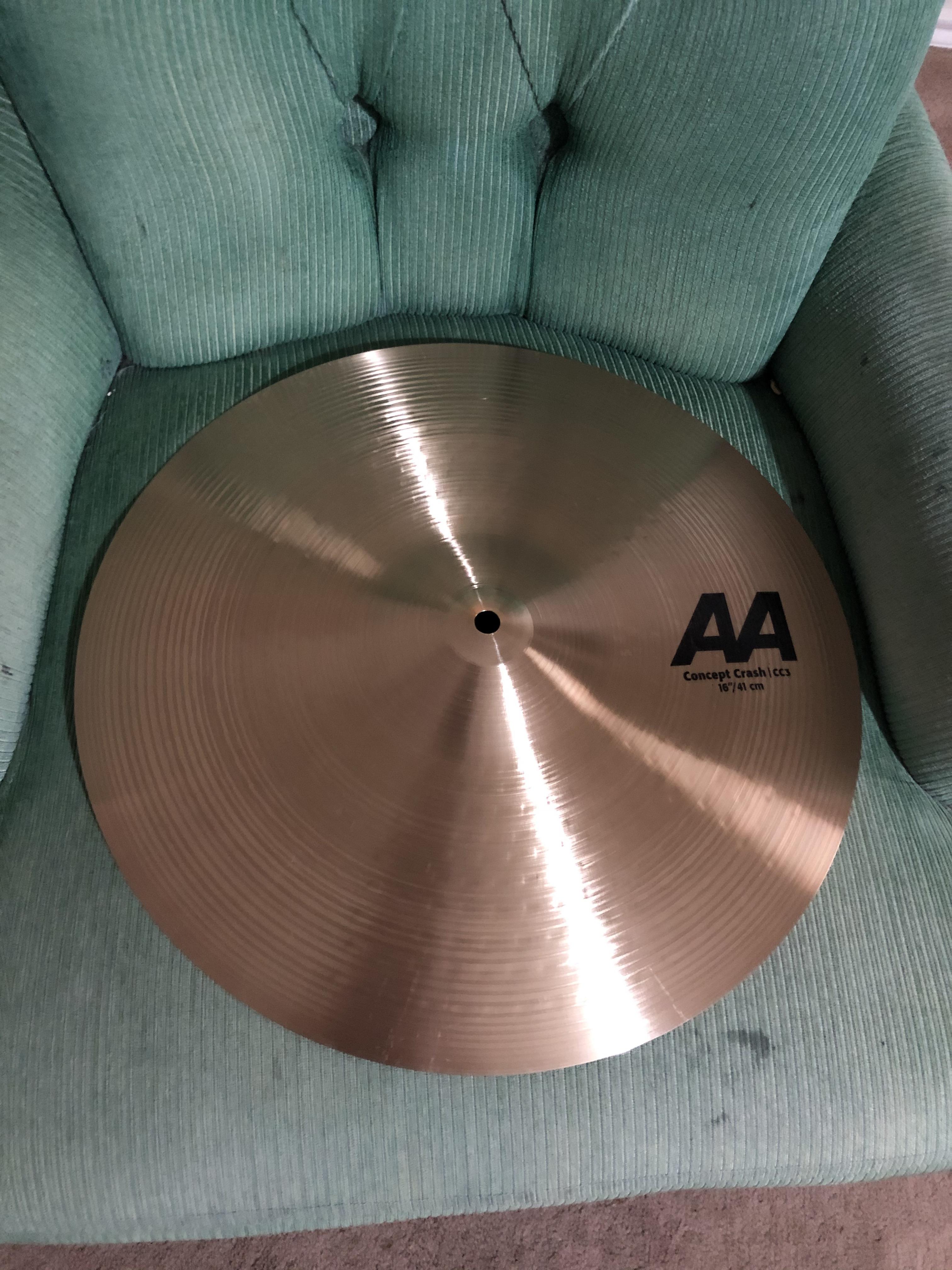 I broke my hard and fast rule that I only buy used cymbals. Sweetwater had an exclusive Sabian