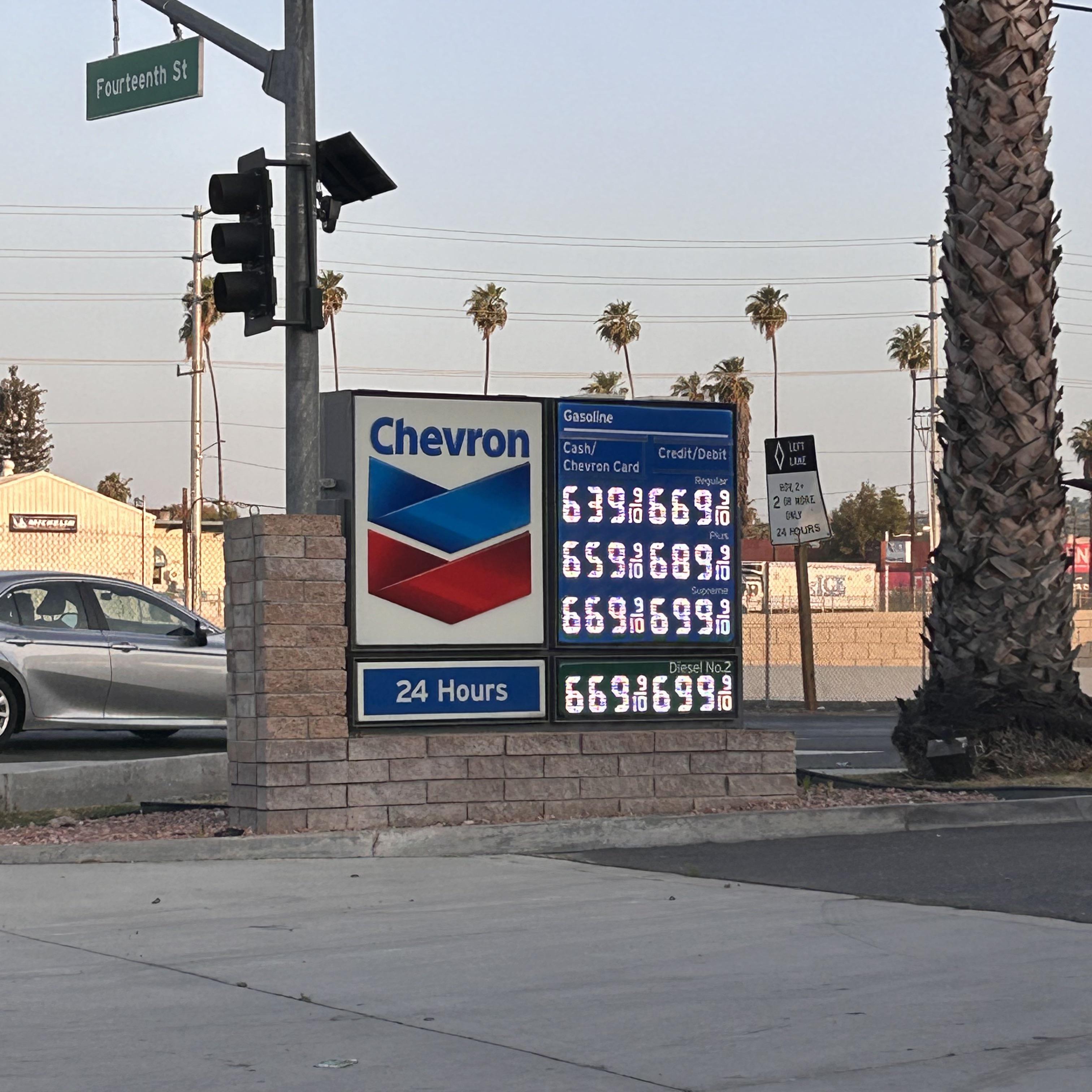 These gas prices. r/Riverside