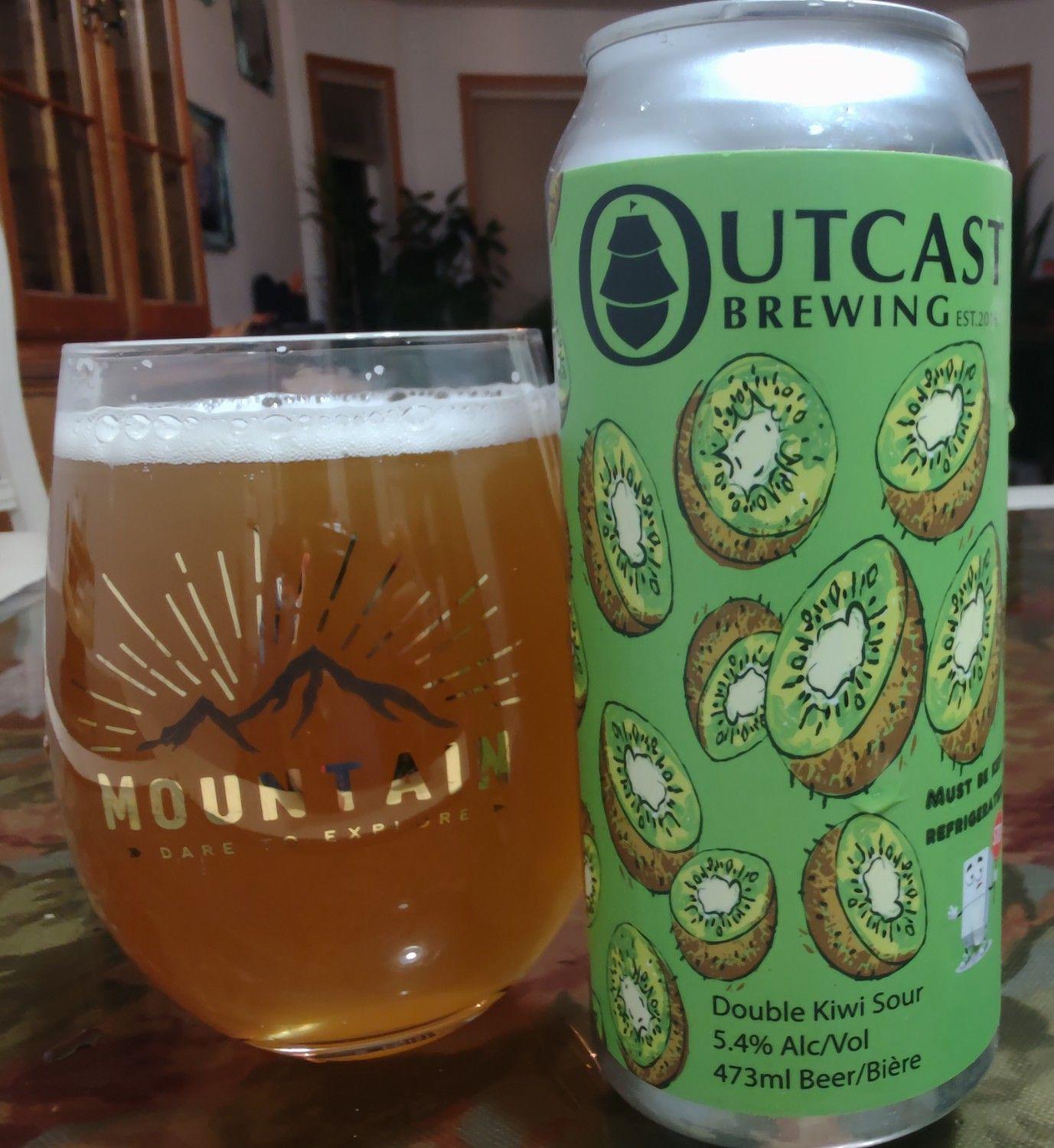 Double Kiwi Sour Outcast Brewing, Calgary, AB, Canada, 5.4, 100