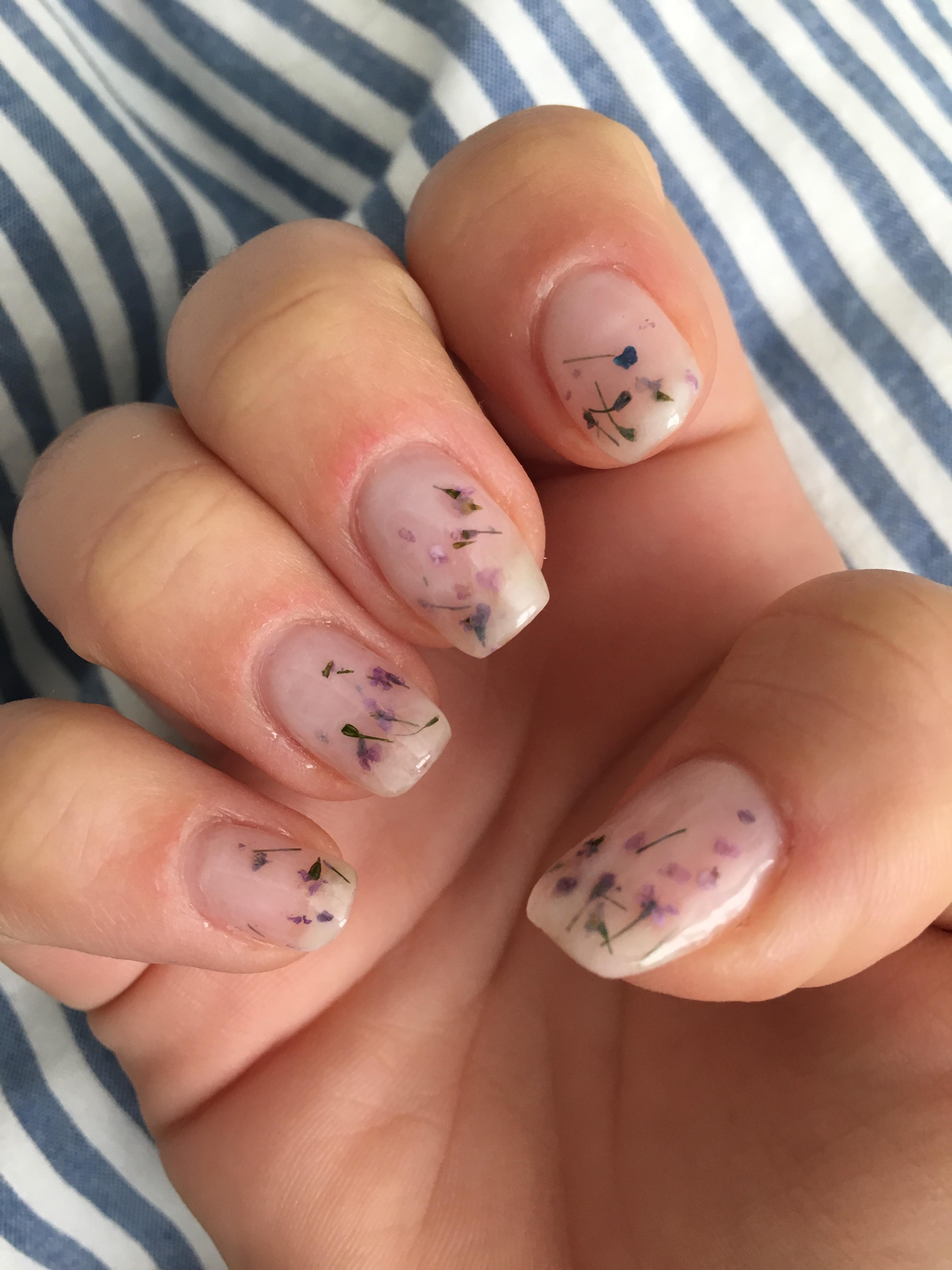 Attempted Milk Bath Nails r/Nails