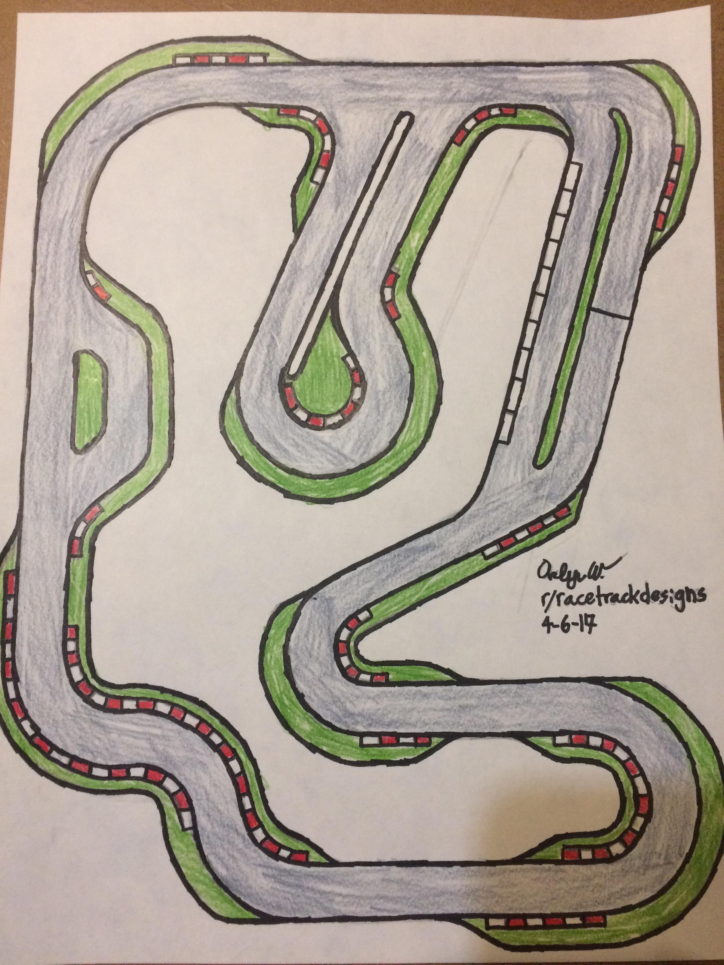 Random gokart track design, would love some input. (first kart track