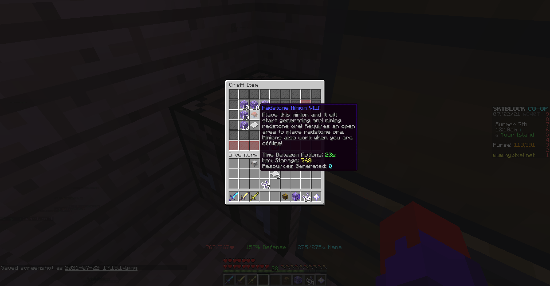 It won't let me craft the batphone. Anyone know why? r/HypixelSkyblock