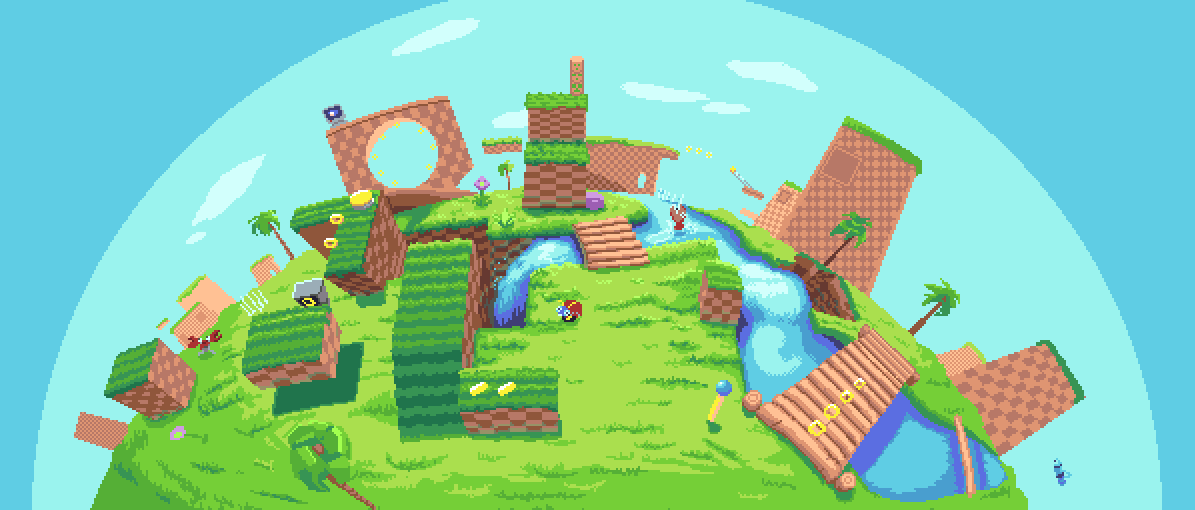 Tổng hợp 9999+ Green hill zone 3d background Dành cho game thủ
