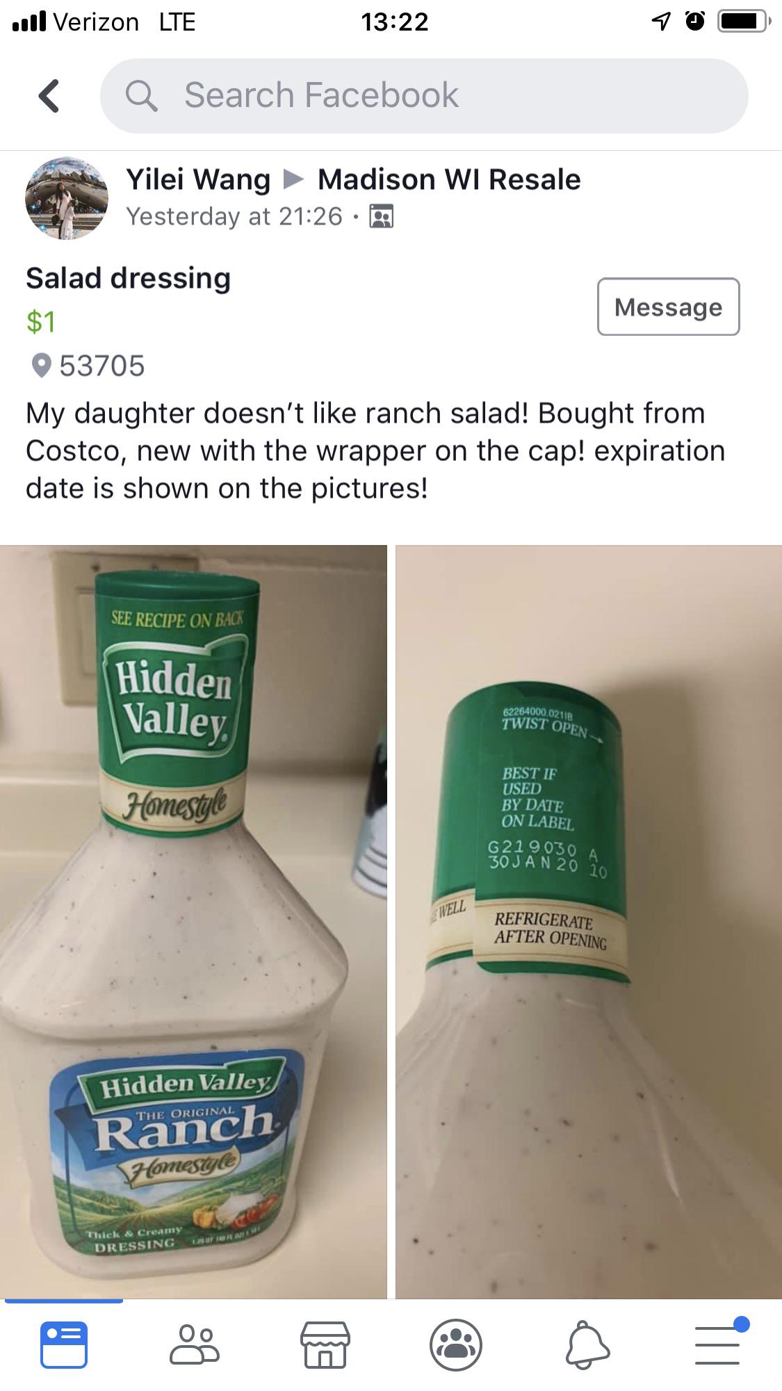 Ranch Dressing Yum r/CrackheadCraigslist