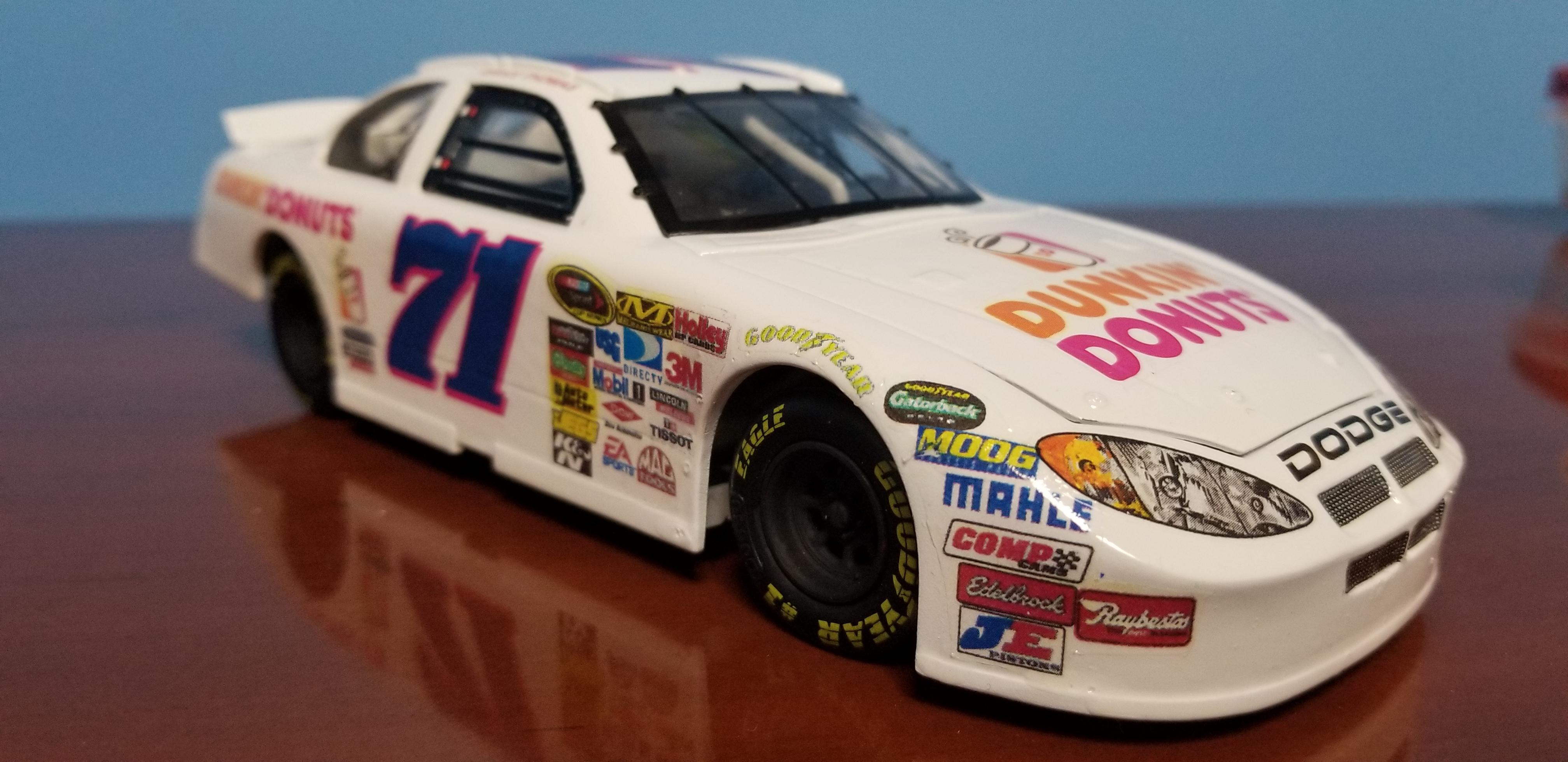 I am no custom diecast producer, but with an old Jeremy Mayfield car