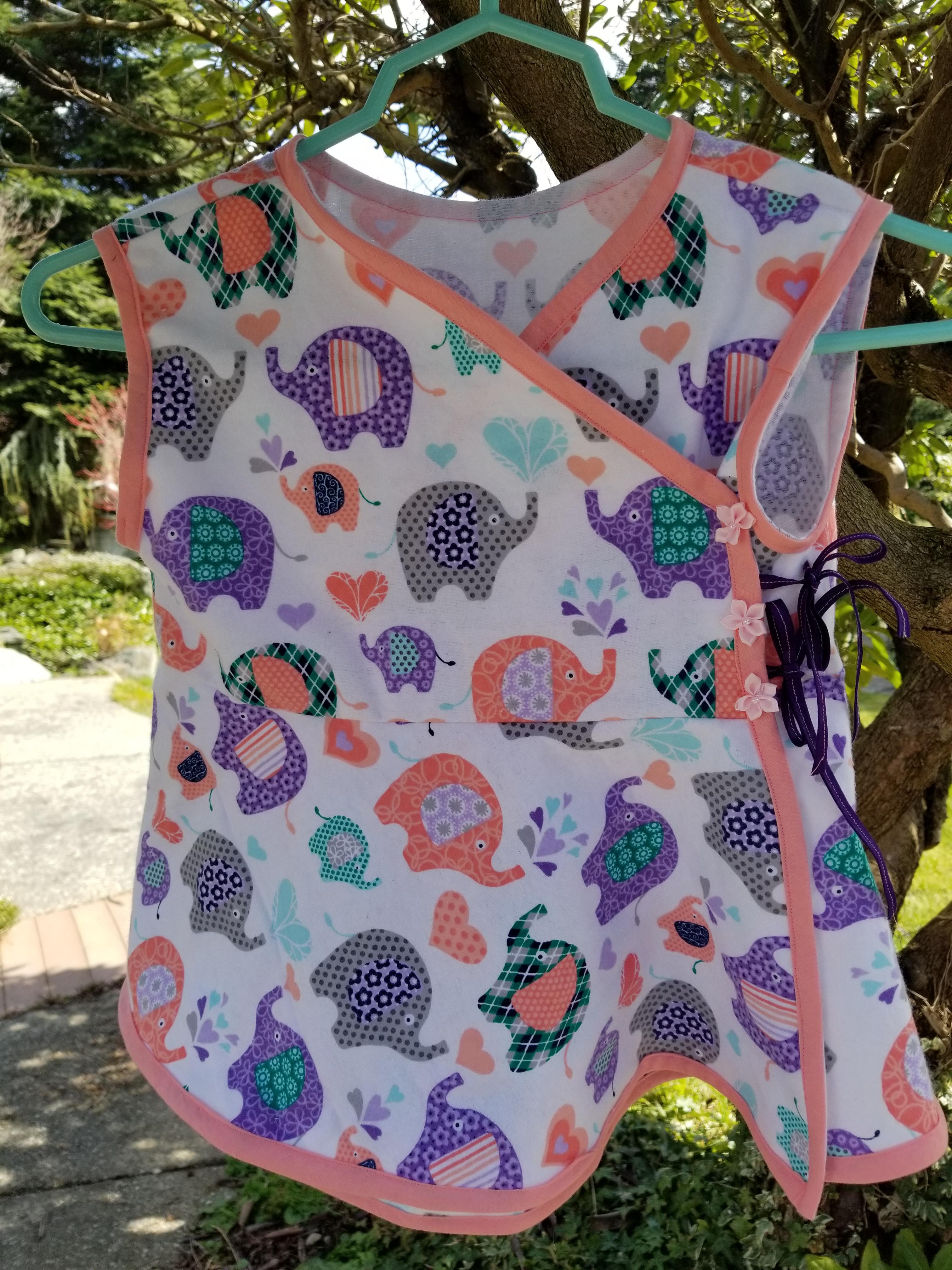 Toddler wrap dress, selfdrafted r/sewing