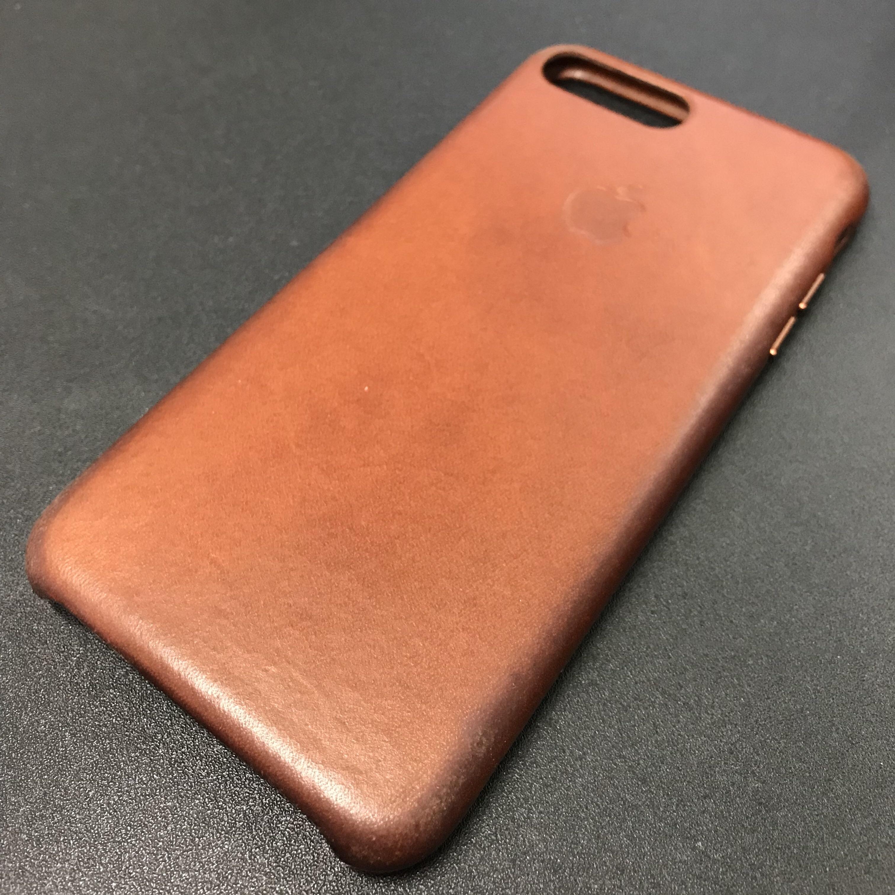 Apple leather case patina after 4 months. r/iphone