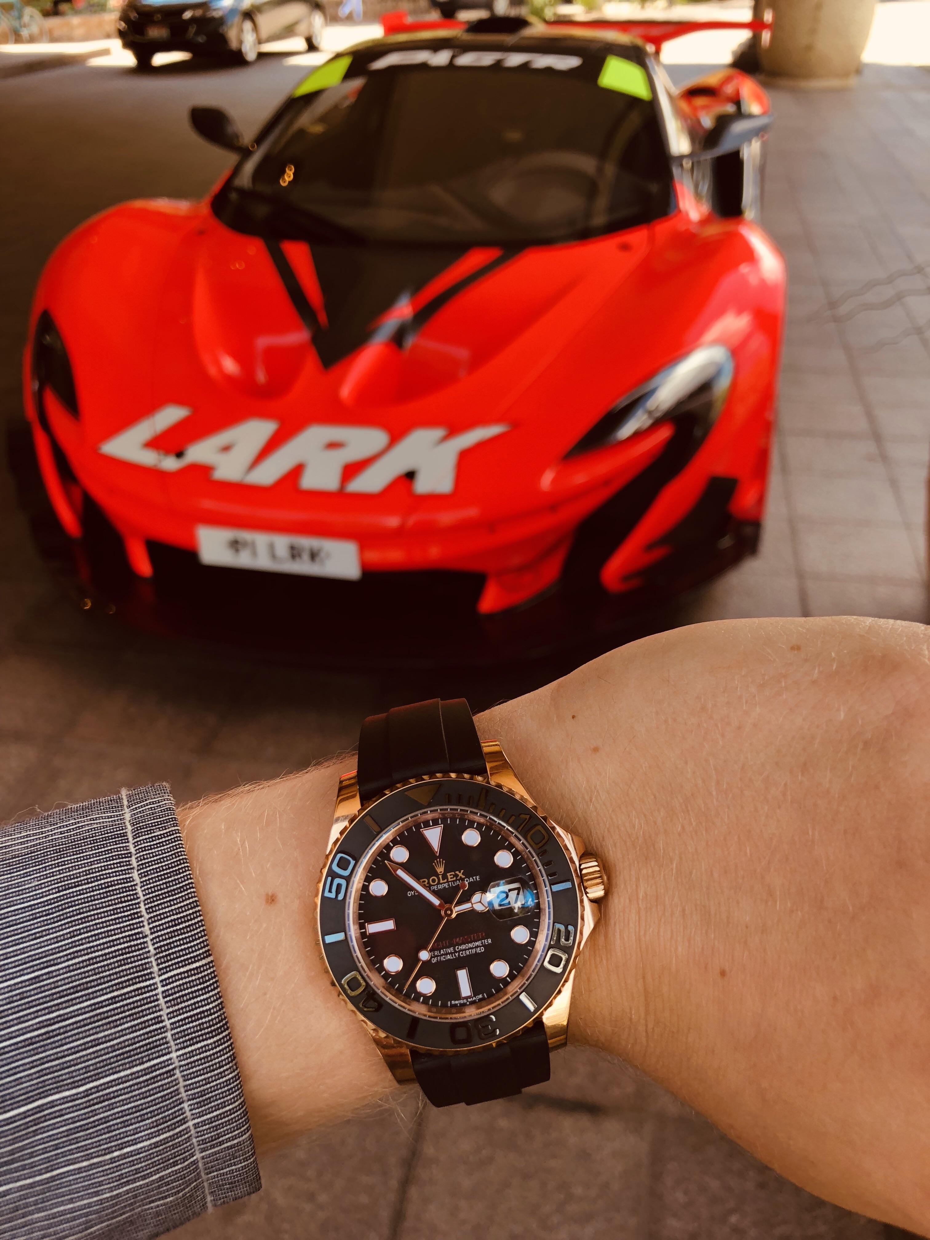 The YachtMaster and his McLaren P1 r/RepTime