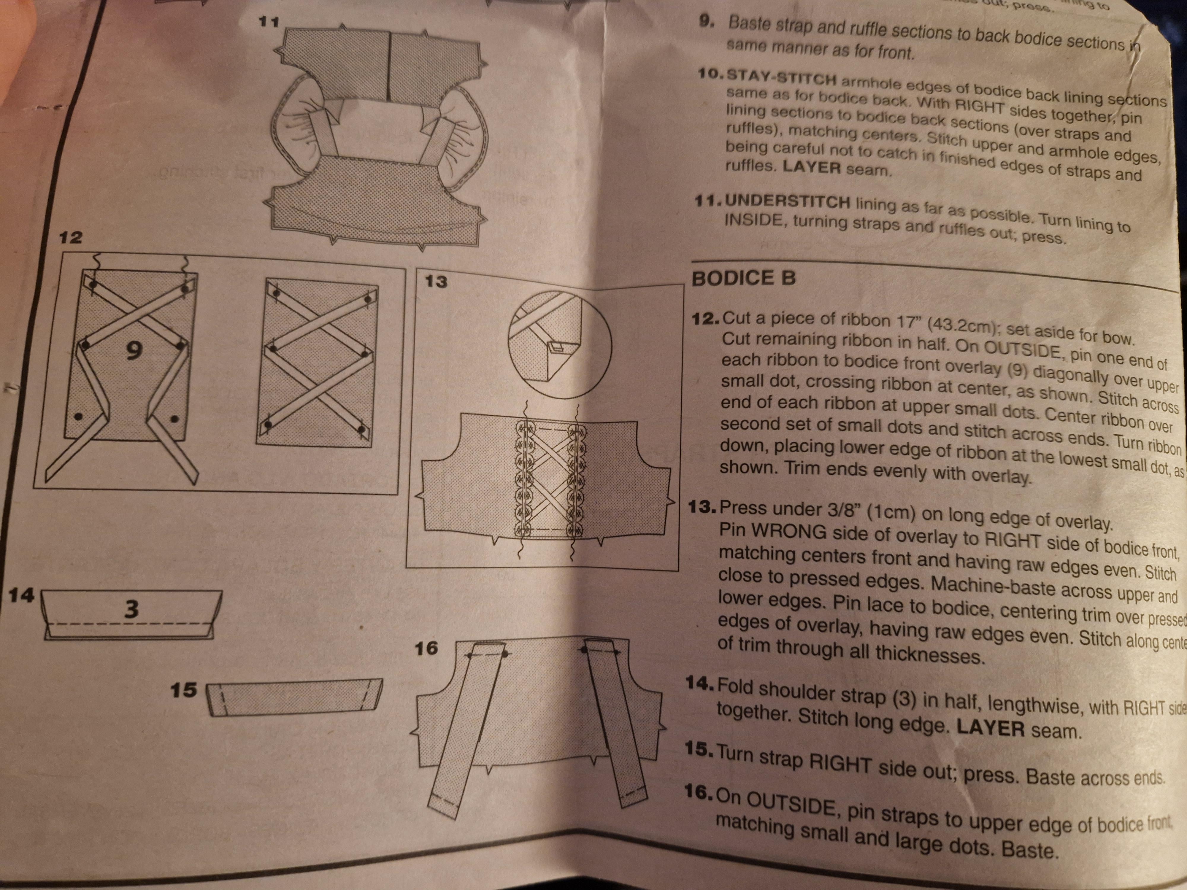 What does outside mean in this pattern? r/SewingForBeginners