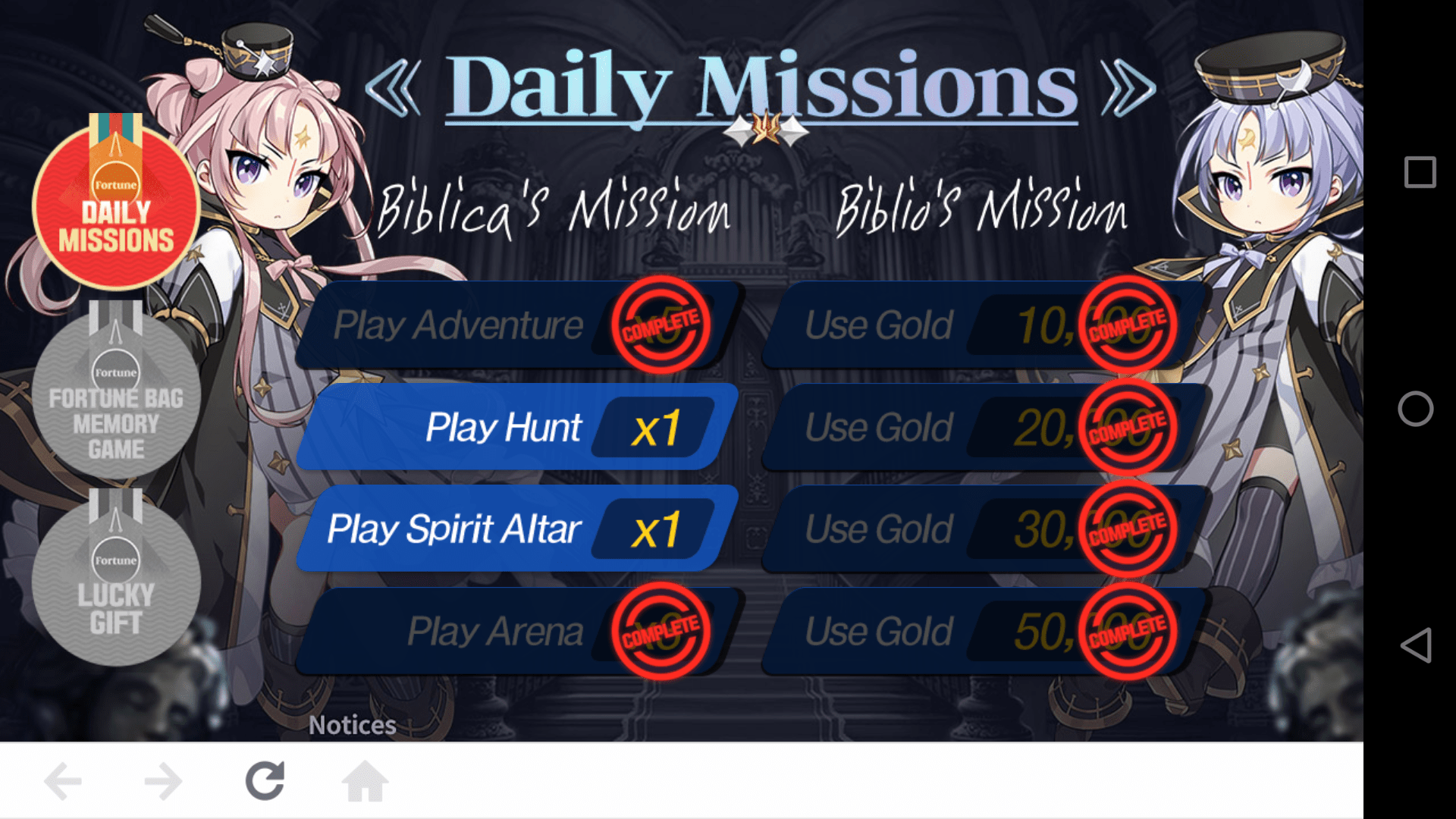 Lucky Bag game bugged doesn't recognize completion of daily