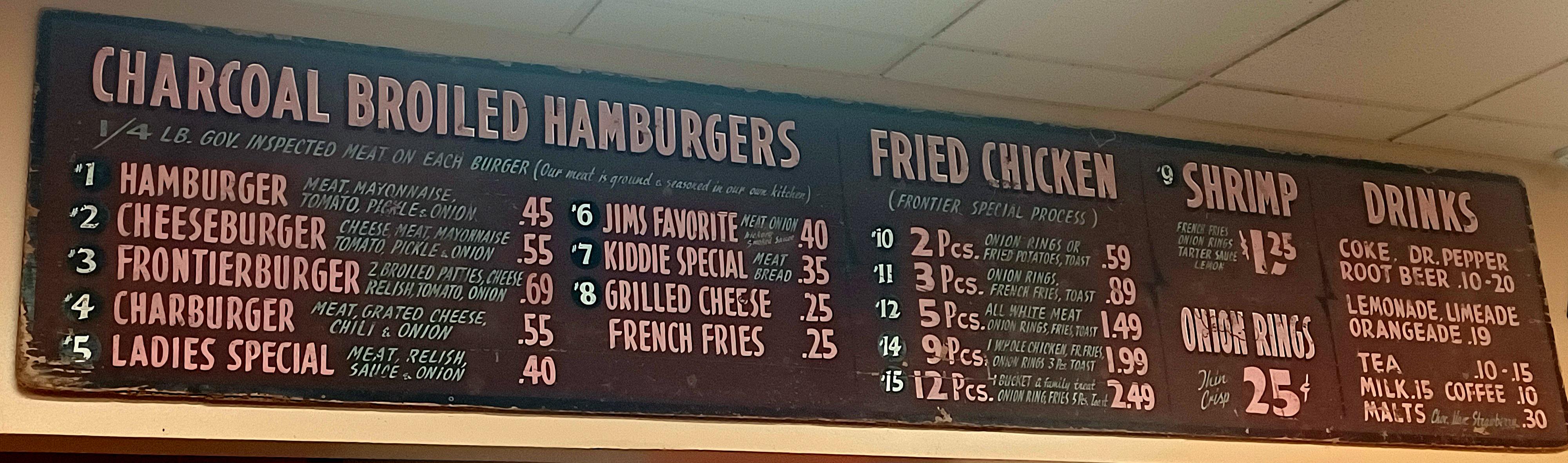 Frontier Burger I still say they are underrated, with some of the