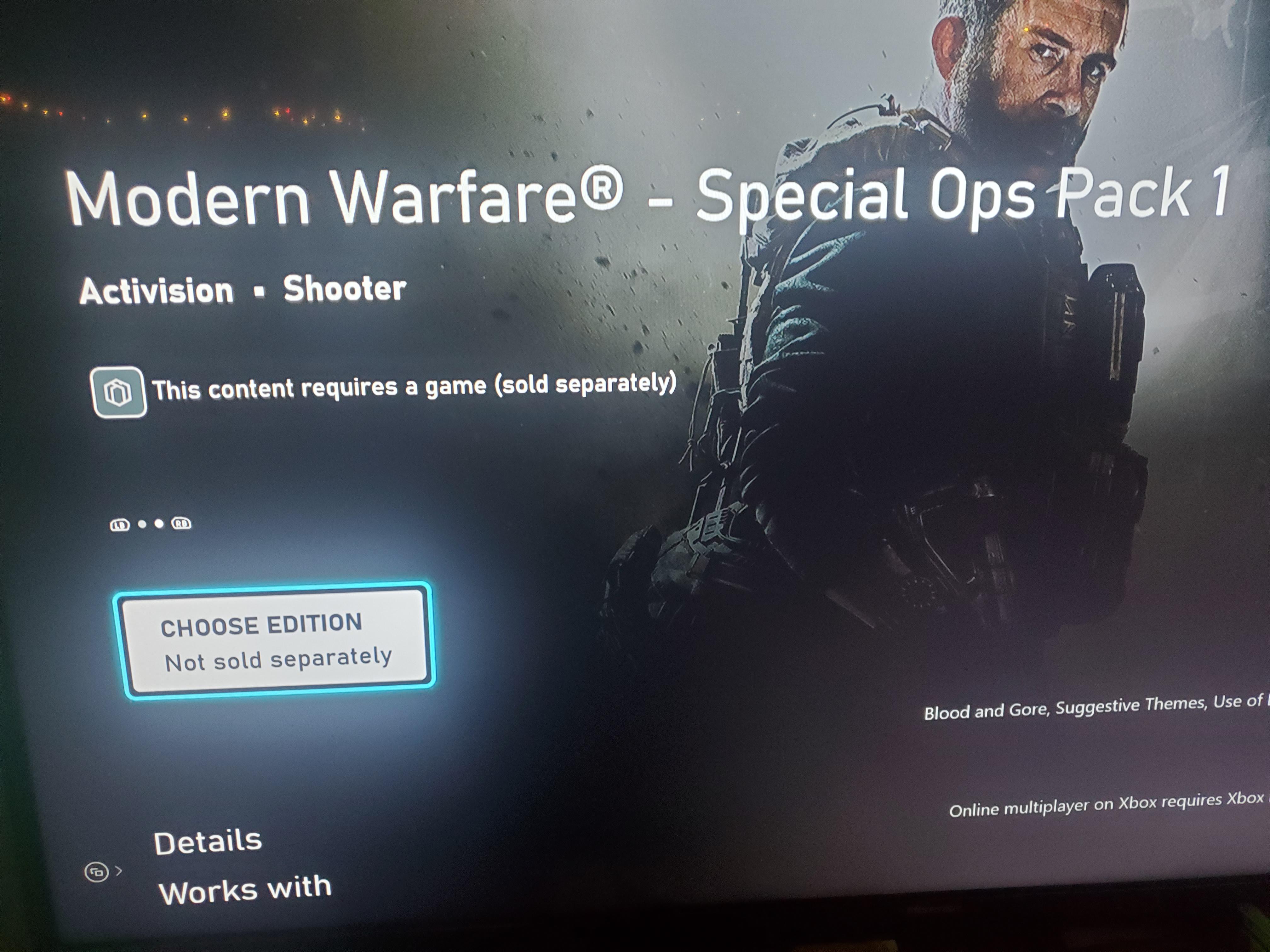 I am unable to play Spec Ops because I can not download the Special Ops