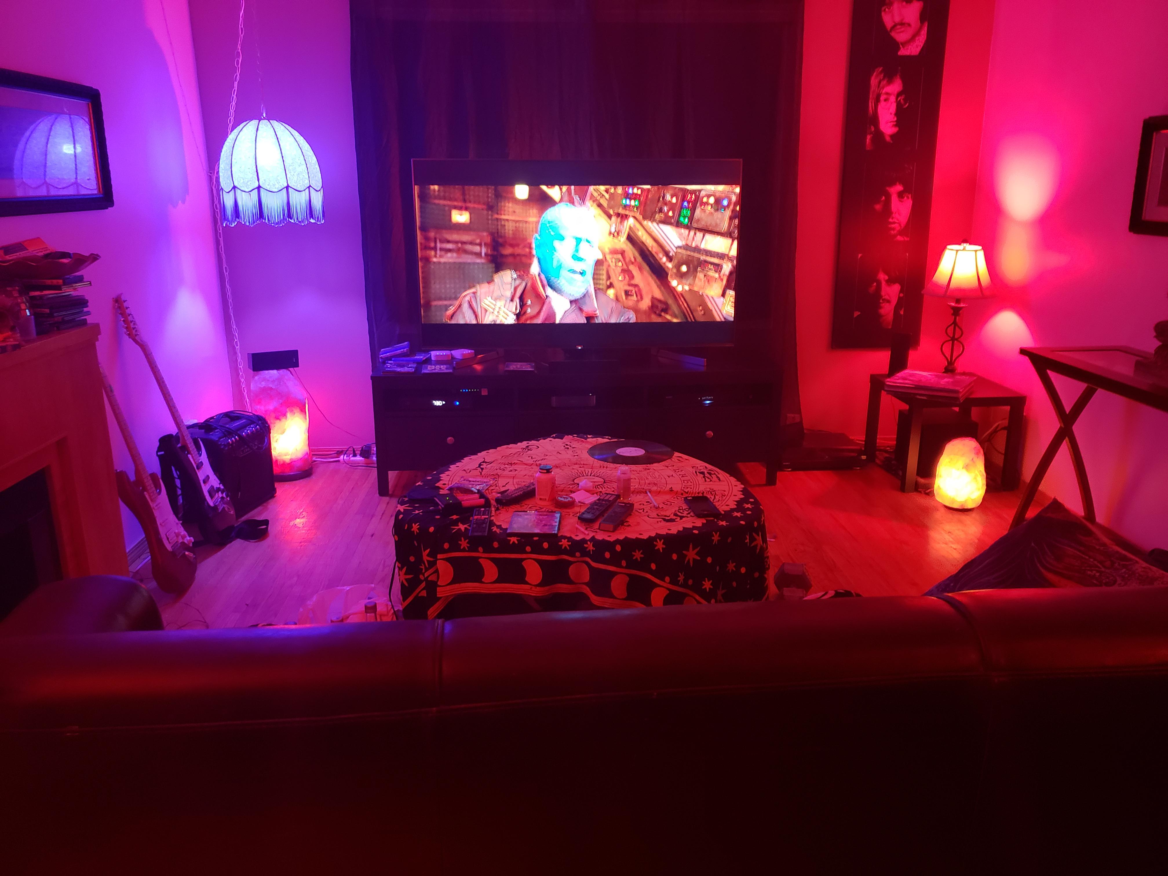 My setup. Sony 65 x900f, x700 4k blu ray player, ps4 pro r/bravia