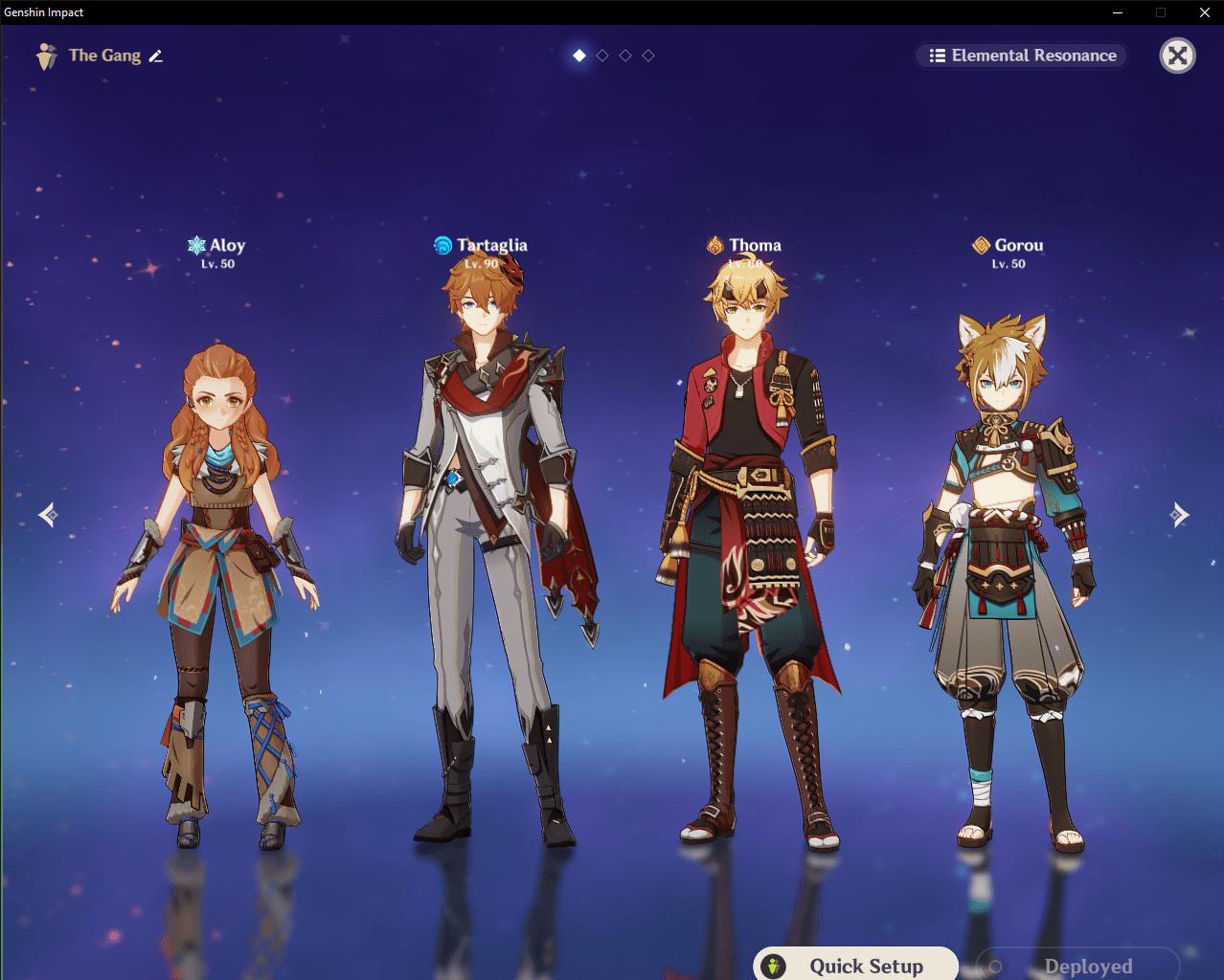 Finally... I have full ginger team r/Genshin_Memepact