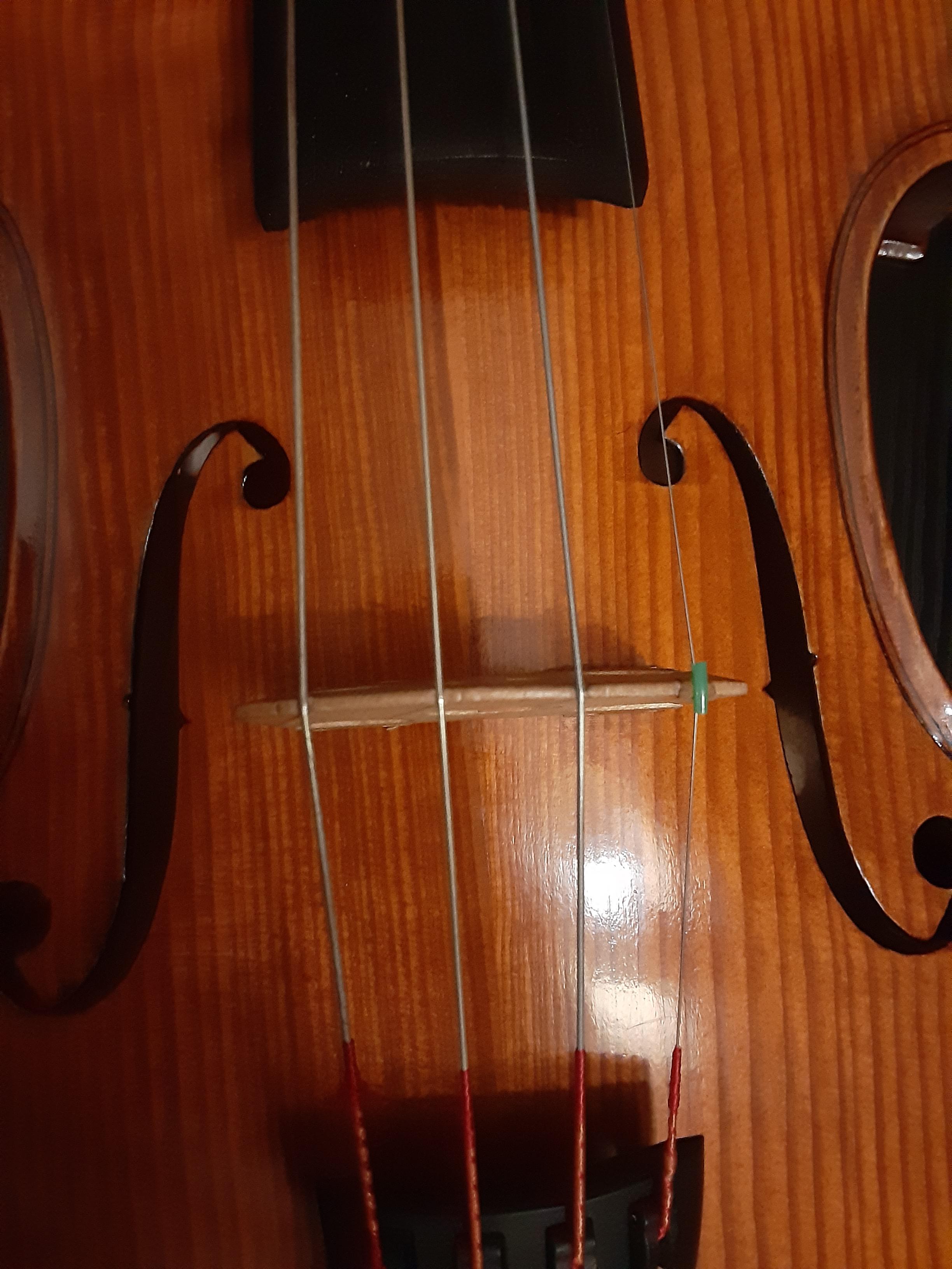 I was looking at the bridge on my violin and I can't tell if my bridge