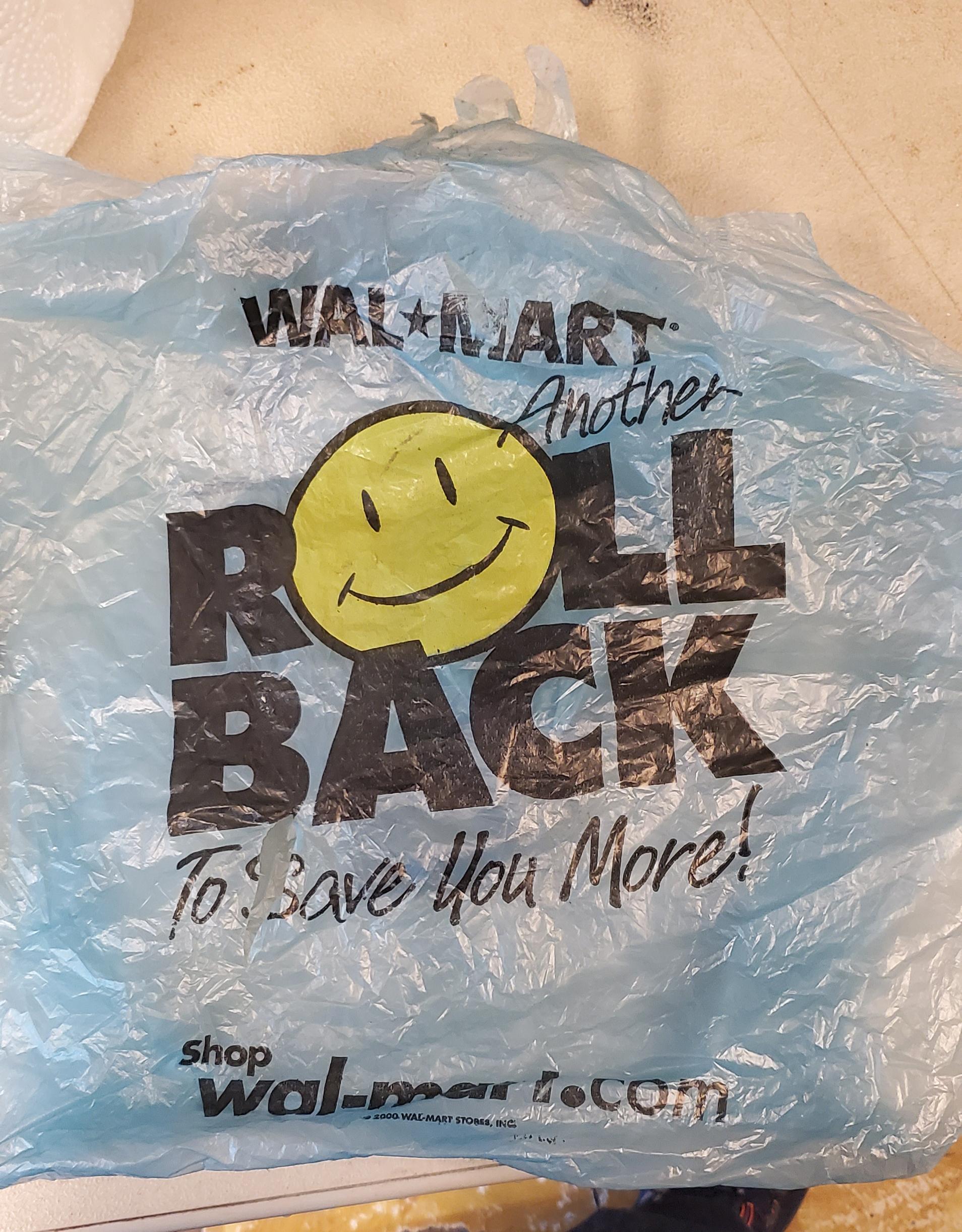 Old walmart bag r/mildlyinteresting
