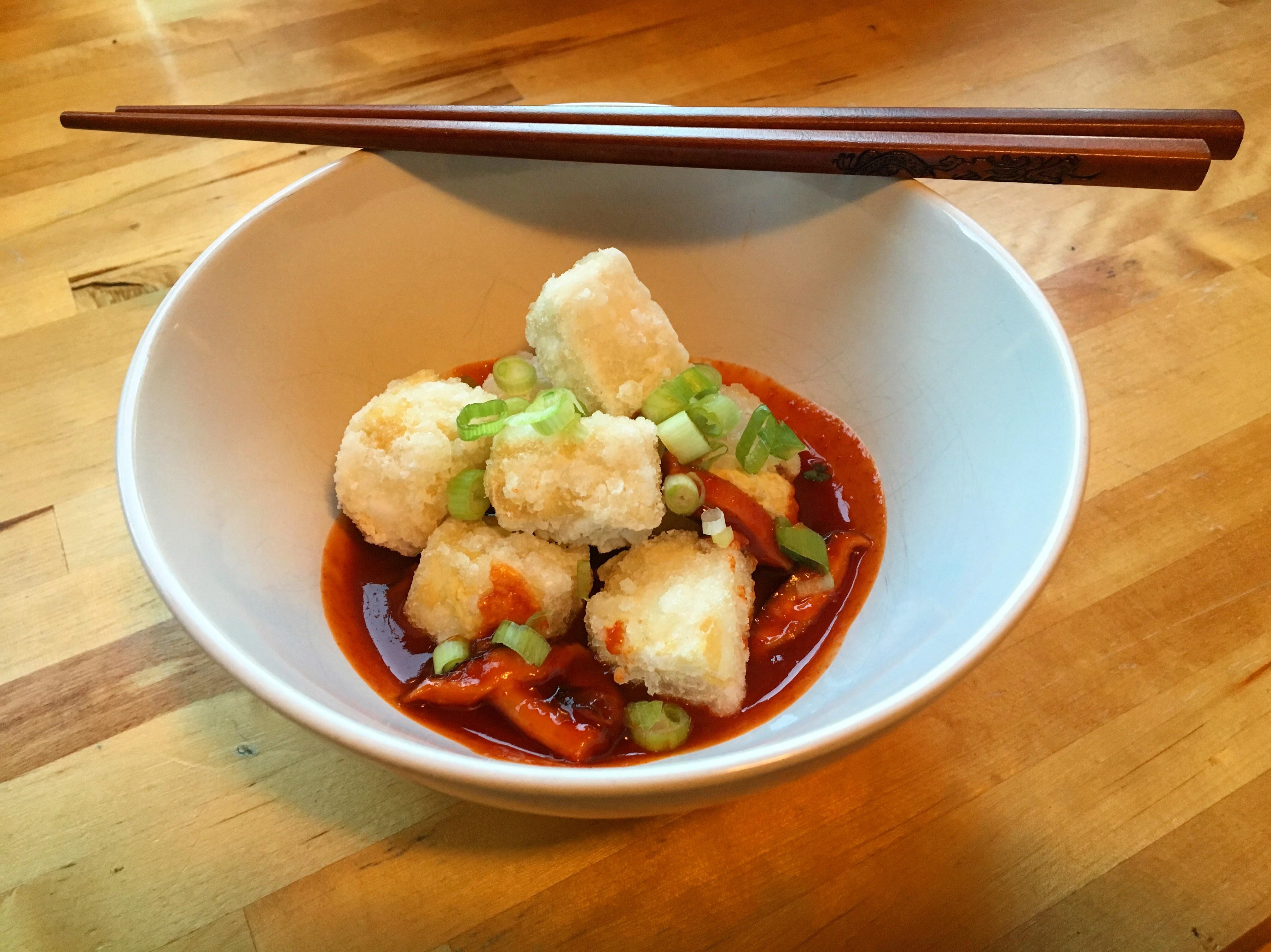 Spicy Agedashi Tofu [homemade] r/food