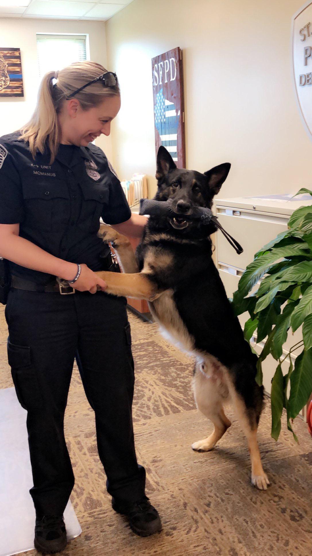 K9 Bane of the St. Francis, Wisconsin police. He has his own Facebook