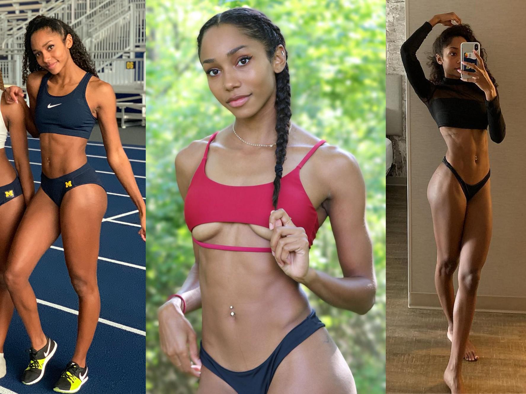 Track athlete and model Chloe Foster : FitAndNatural
