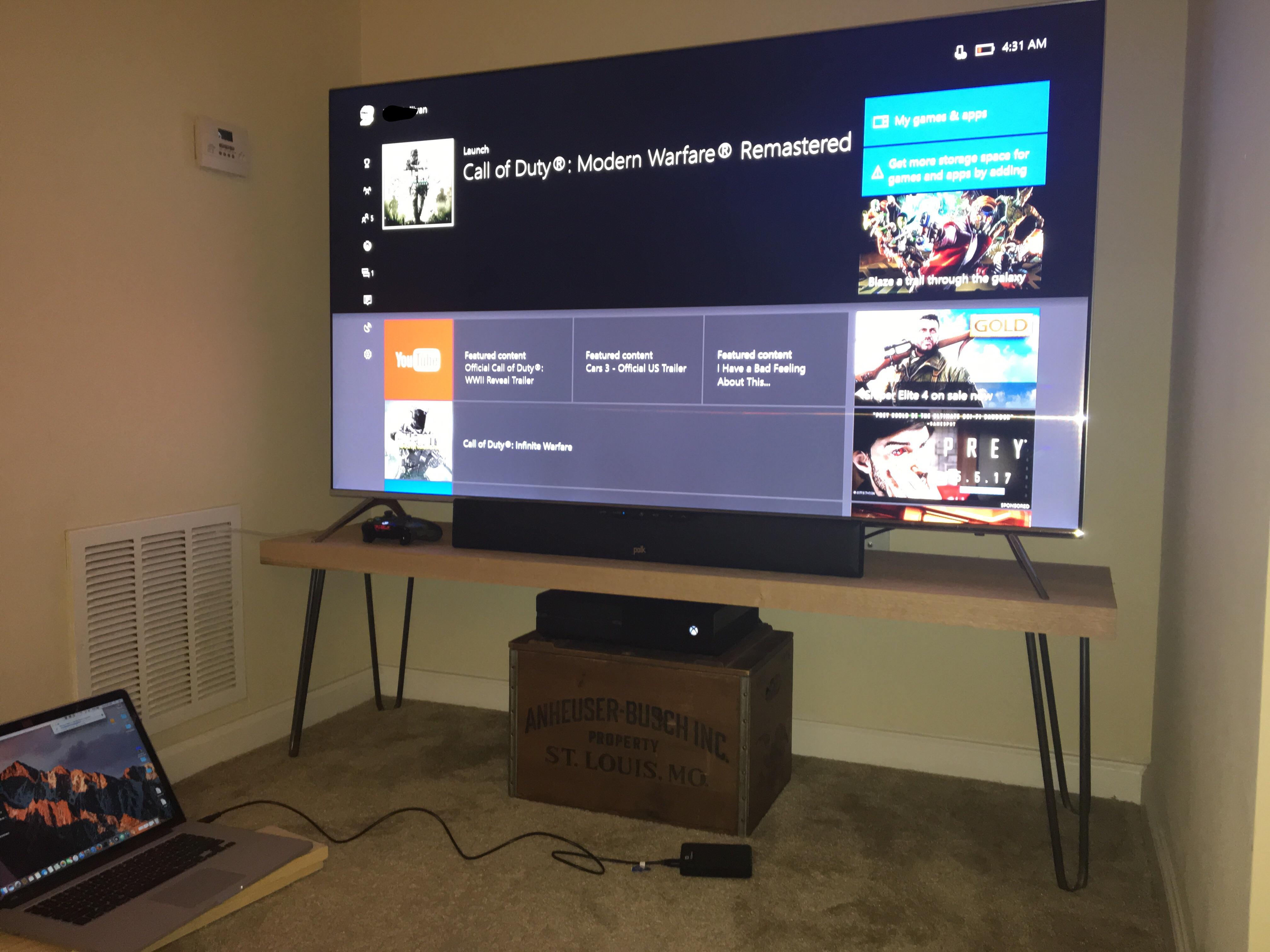 Input on my DIY TV stand r/malelivingspace