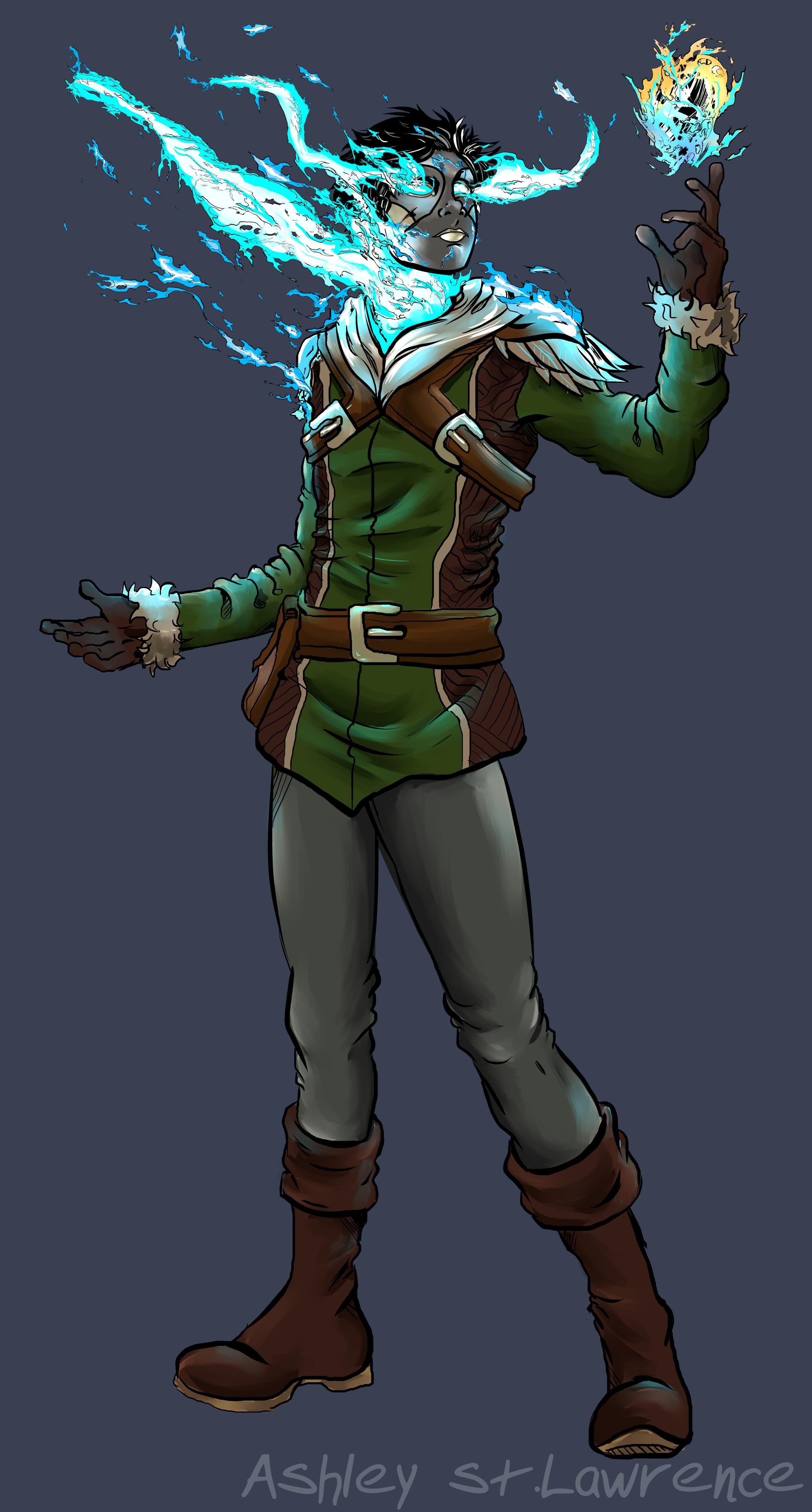 [ART] Last week my Divine Soul sorcerer became a Scourge Aasimar. r/DnD