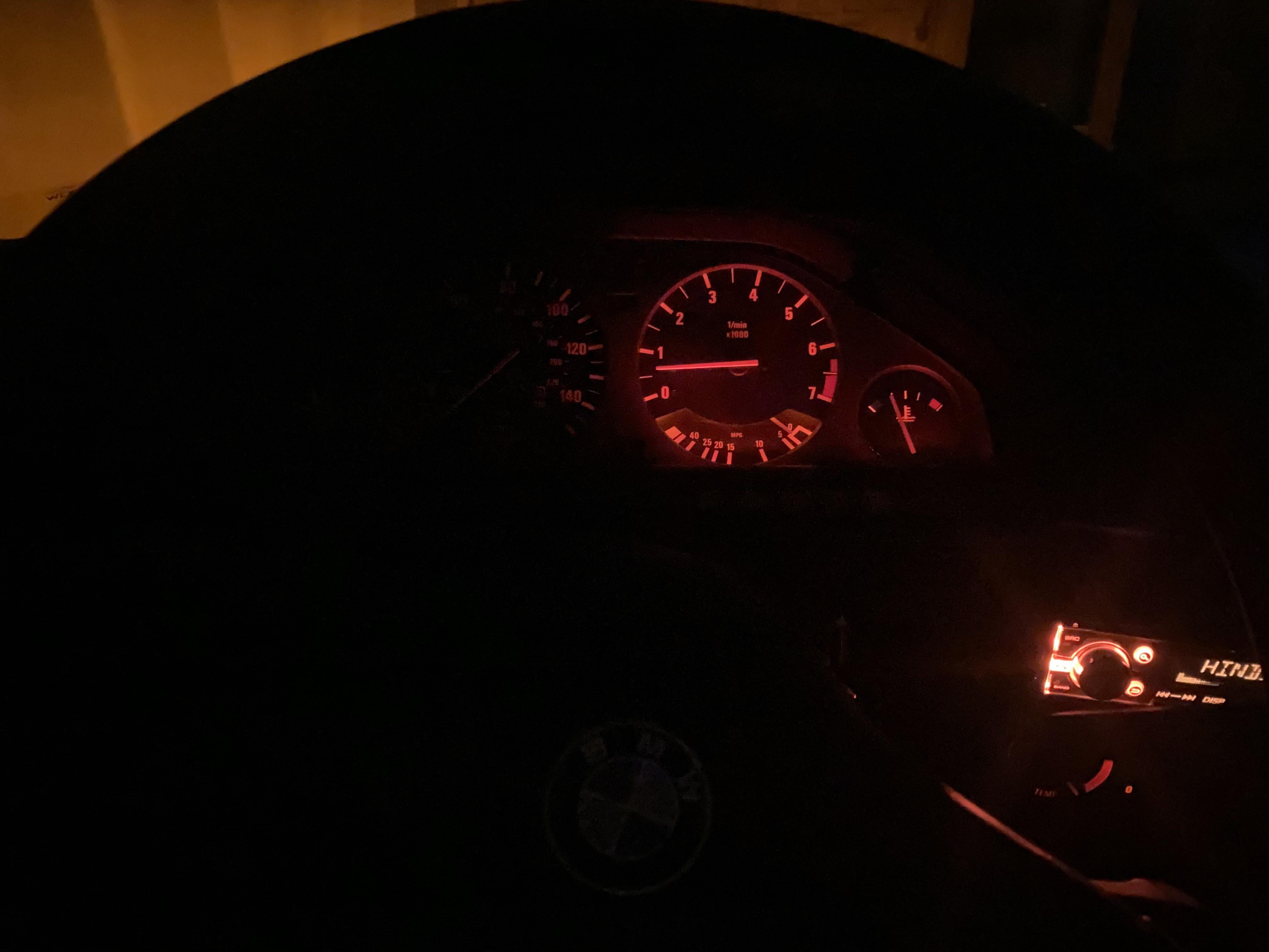 Lighting on half my cluster is dead. Easy fix? r/E30