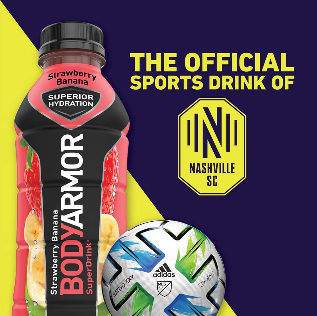 Body Armor is the official sports drink of NSC. r/NashvilleSC