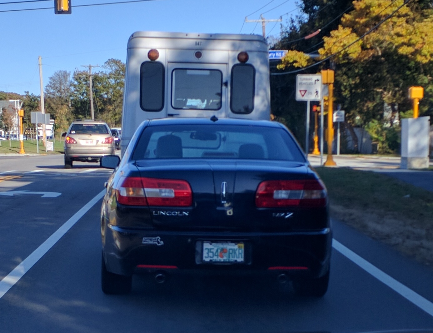 I admire the chutzpah of driving around with Florida plates well after