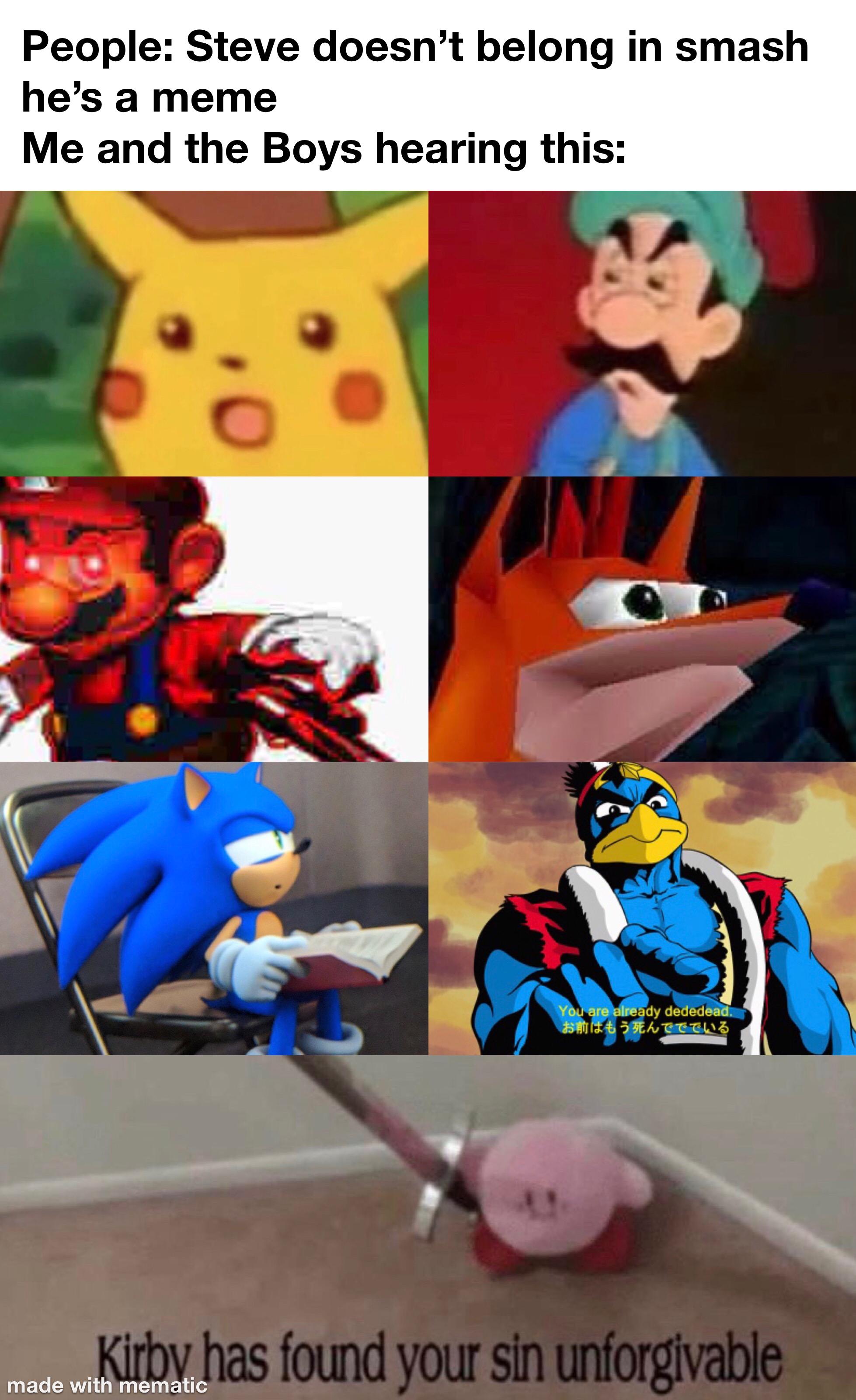 Steve In Smash Memes doceesperadoce