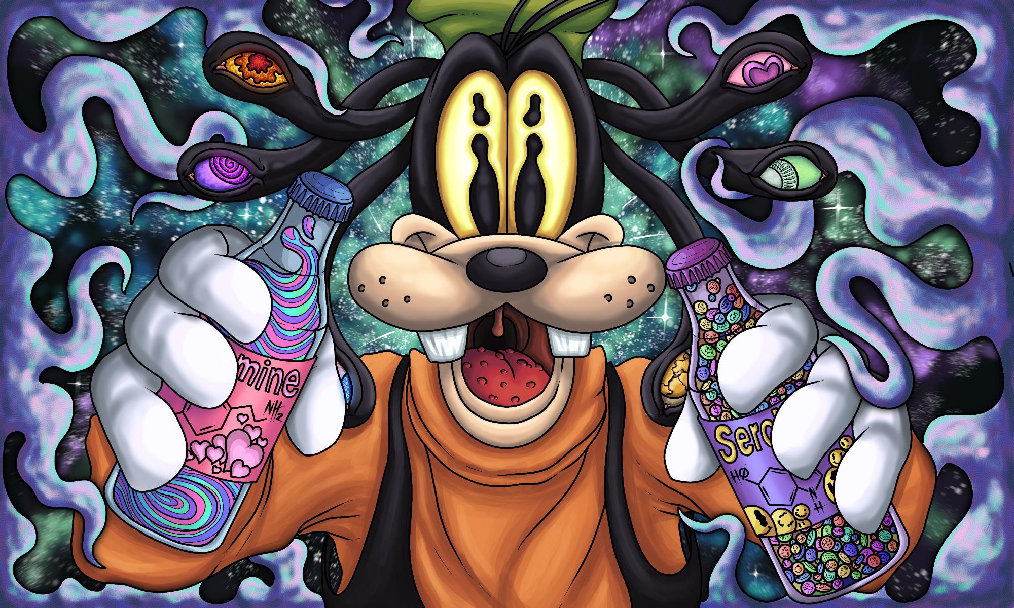 Goofy art I made disney
