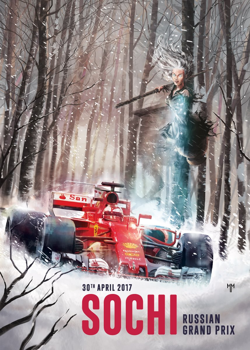 Ferrari's poster for the Russian Grand Prix : formula1