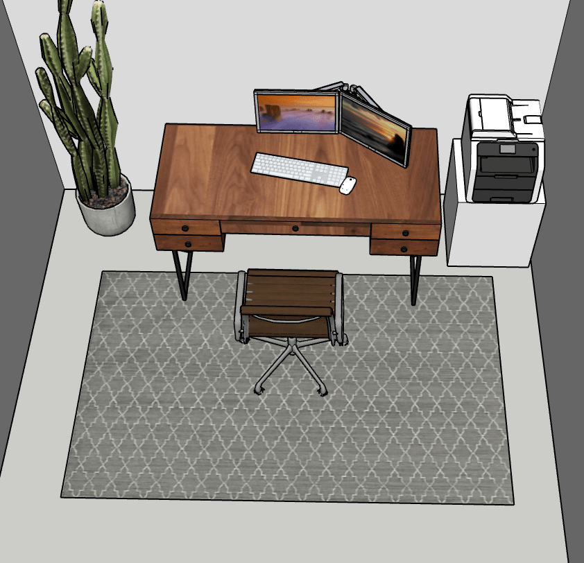 Is it "ok" in the interior design world to tuck an area rug under a