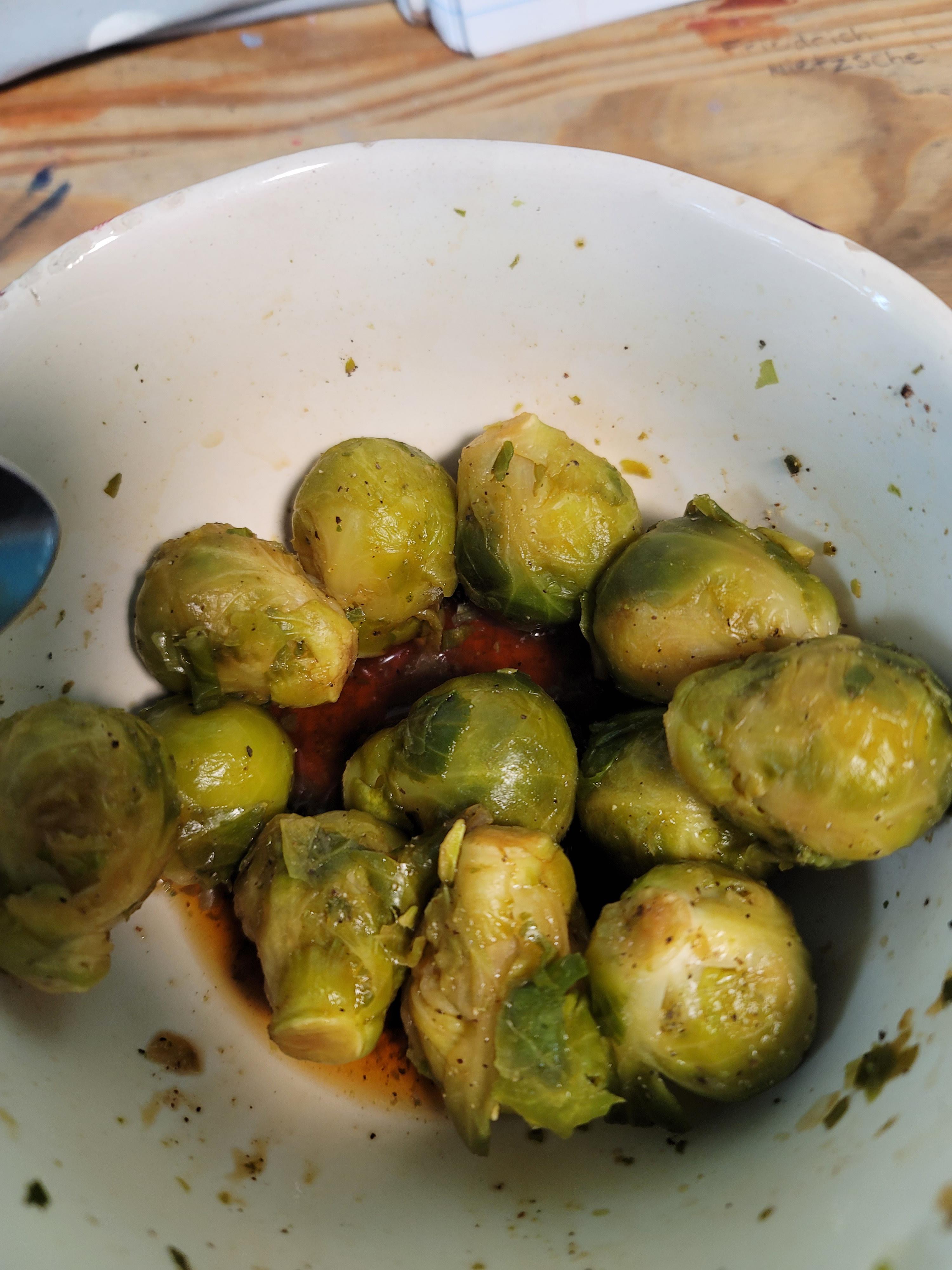 brussel sprouts and low sodium soy sauce r/ShittyRestrictionFood