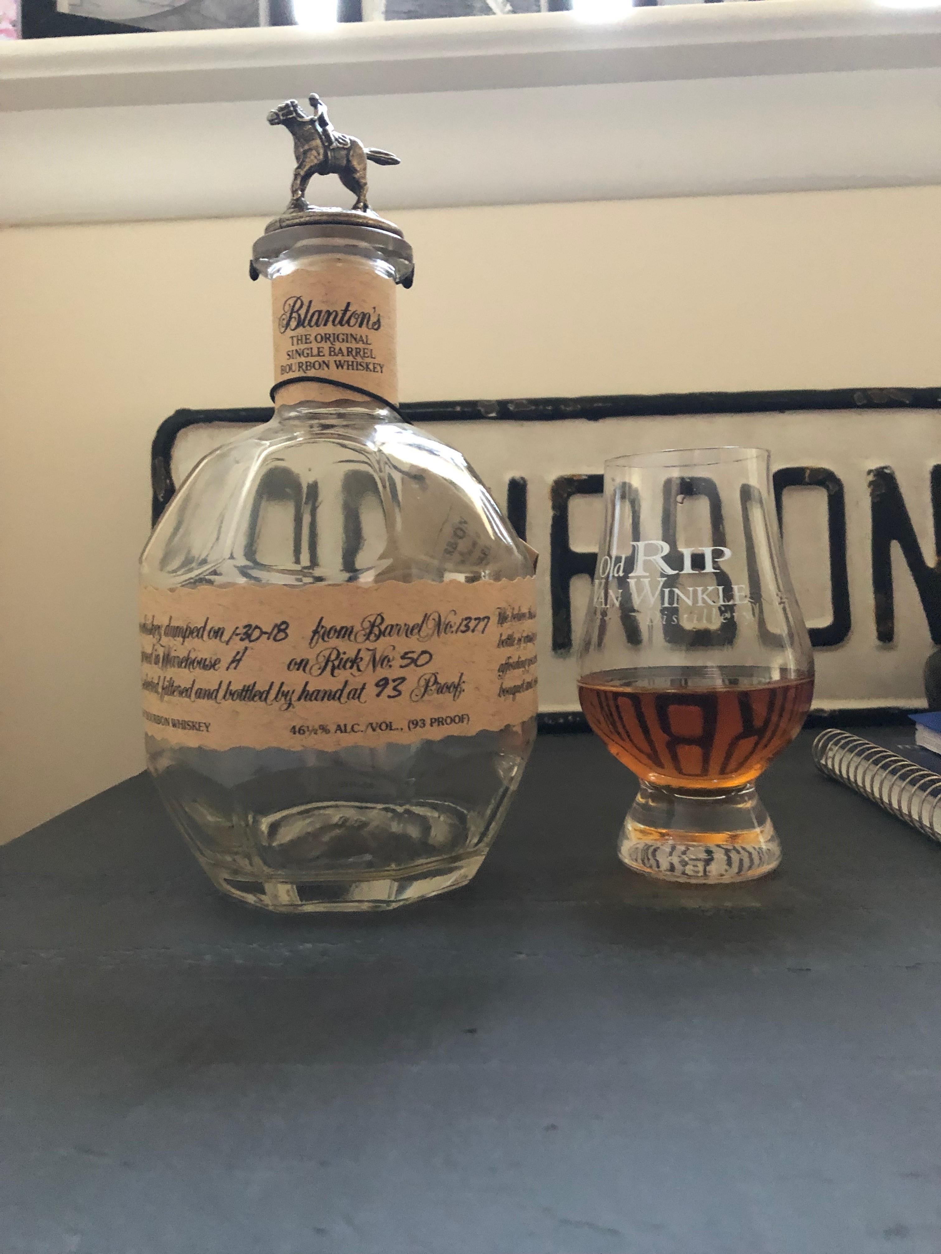 Review 12 Blanton's Single Barrel, Network Review 15 bourbon