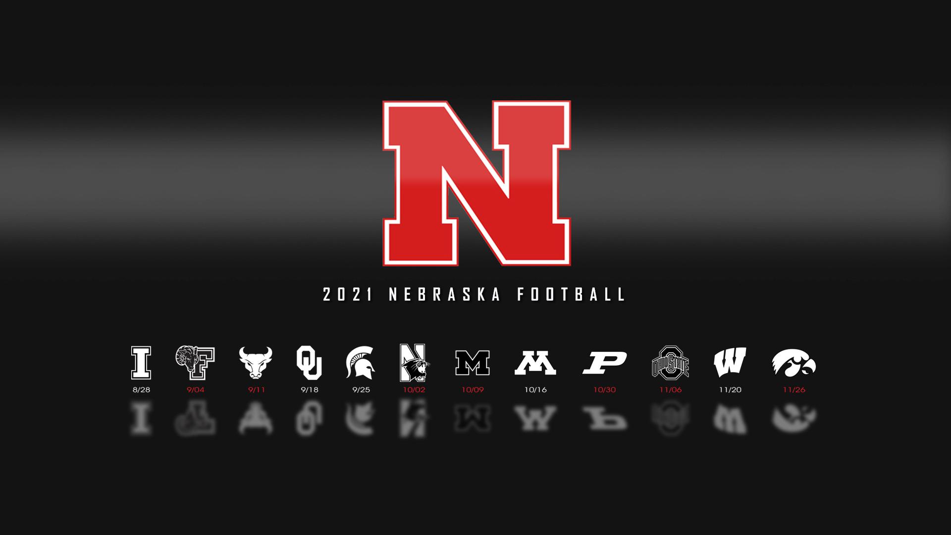 2021 Schedule Desktop Wallpaper r/Huskers