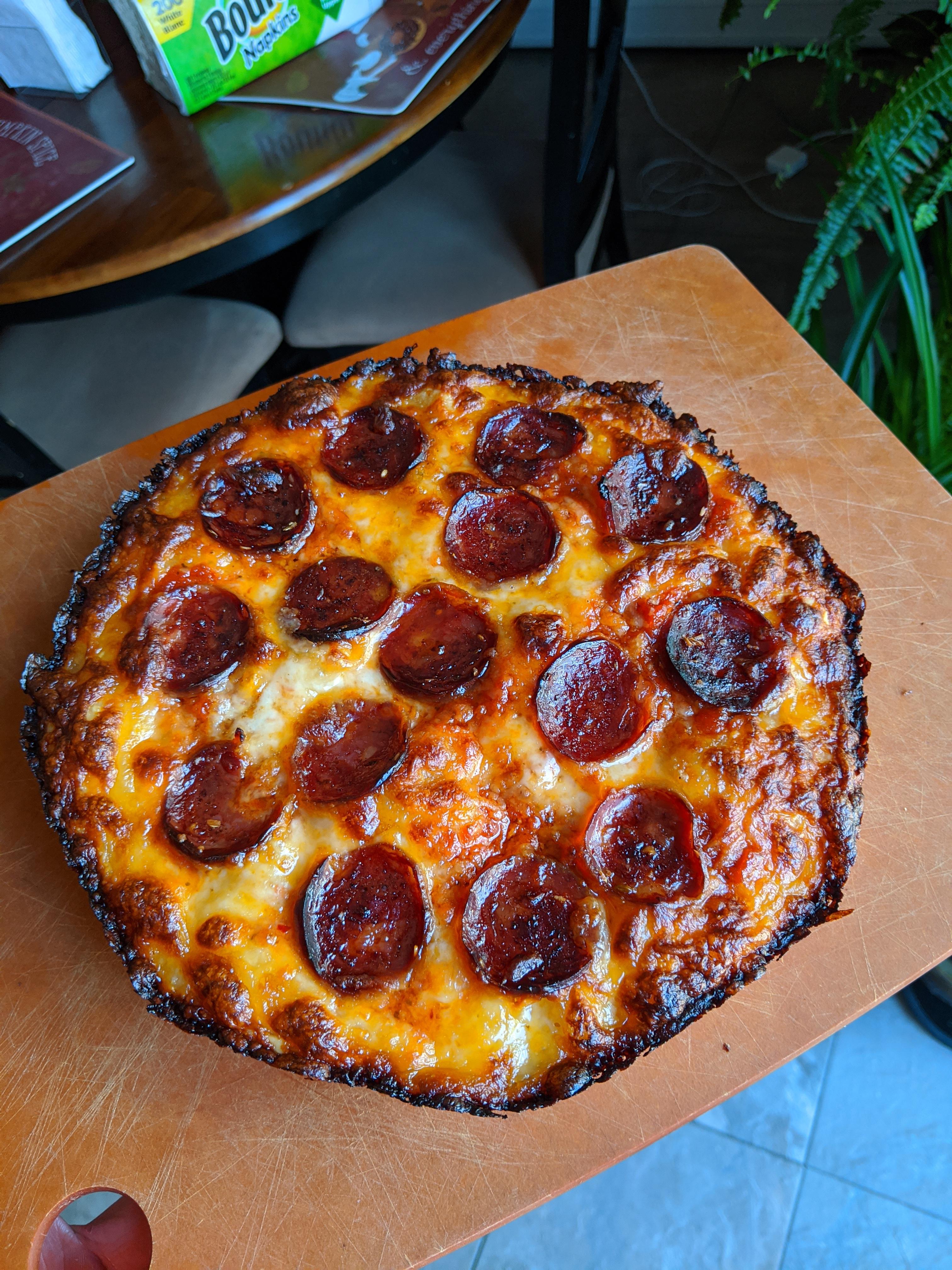 Cast Iron Deep Dish Pizza with Venison & Pork Pepperoni r/Pizza