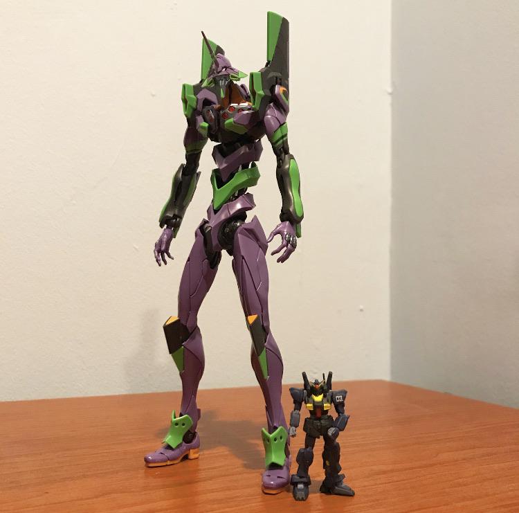 Gundam Size Comparison (both 1/400 scale) r/evangelion