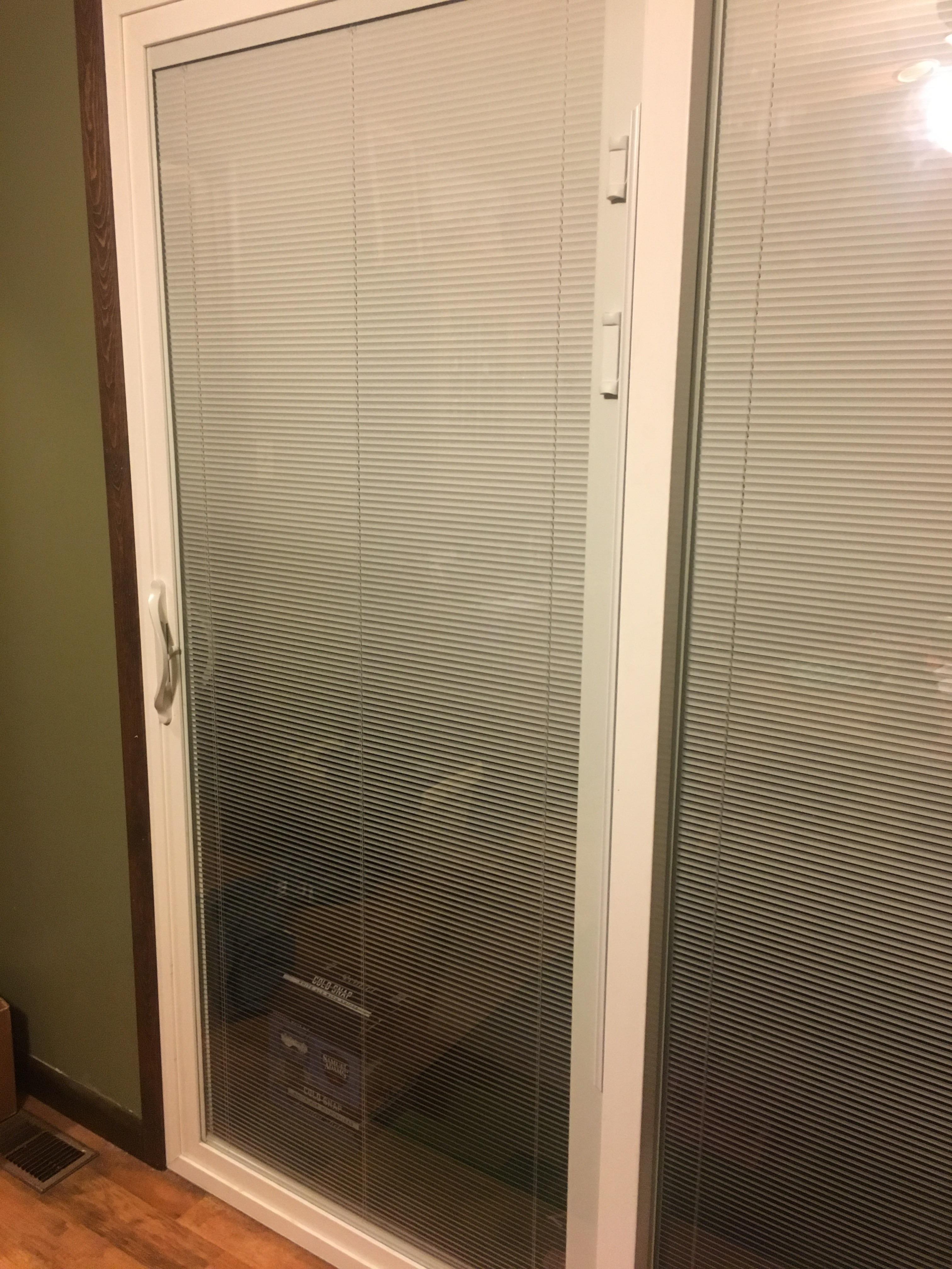 blinds won’t fold all the way. Big gap in the the