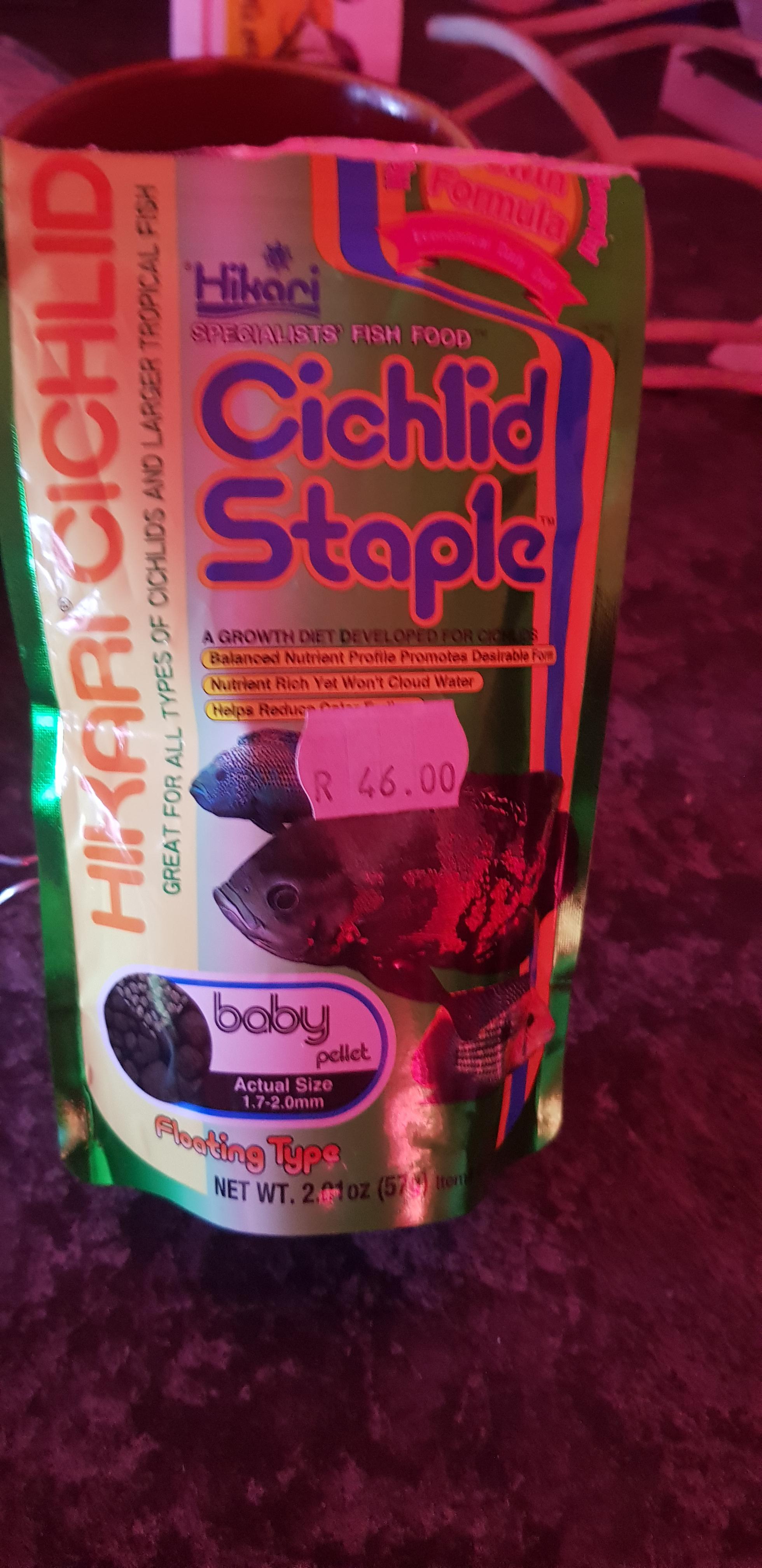 Is this fish food fine for angelfish that are about about 4 to 6cm big