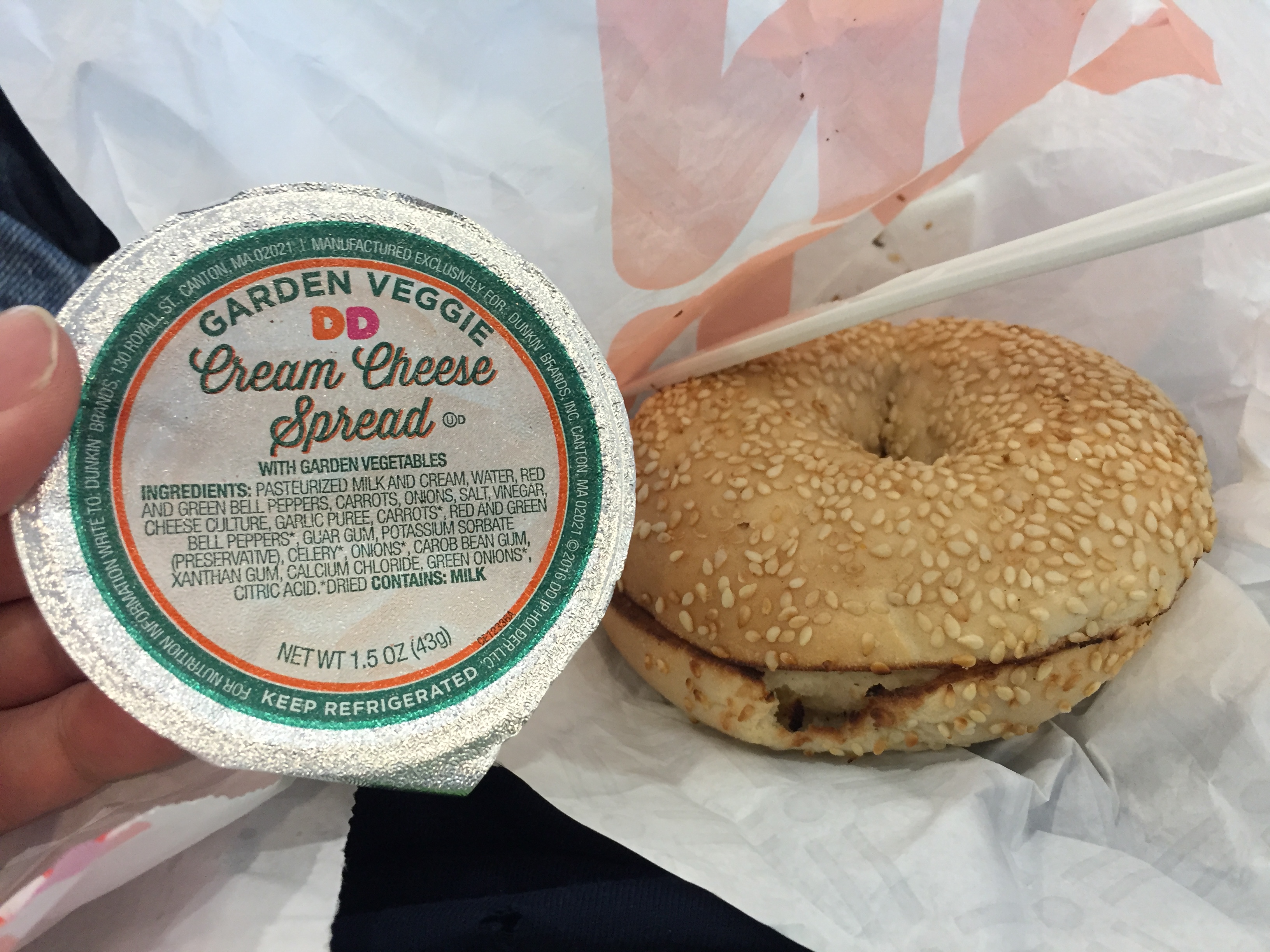 How often do customers ask for the veggie cream cheese? I didn't even