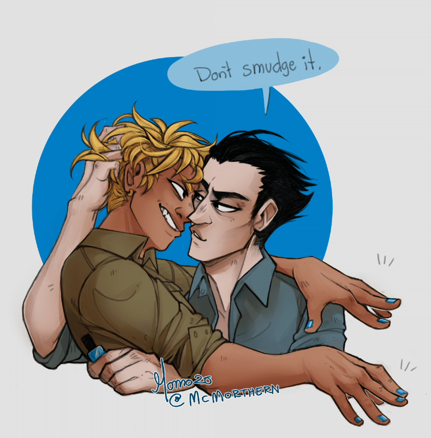 I drew Sorbet and Gelato r/StardustCrusaders