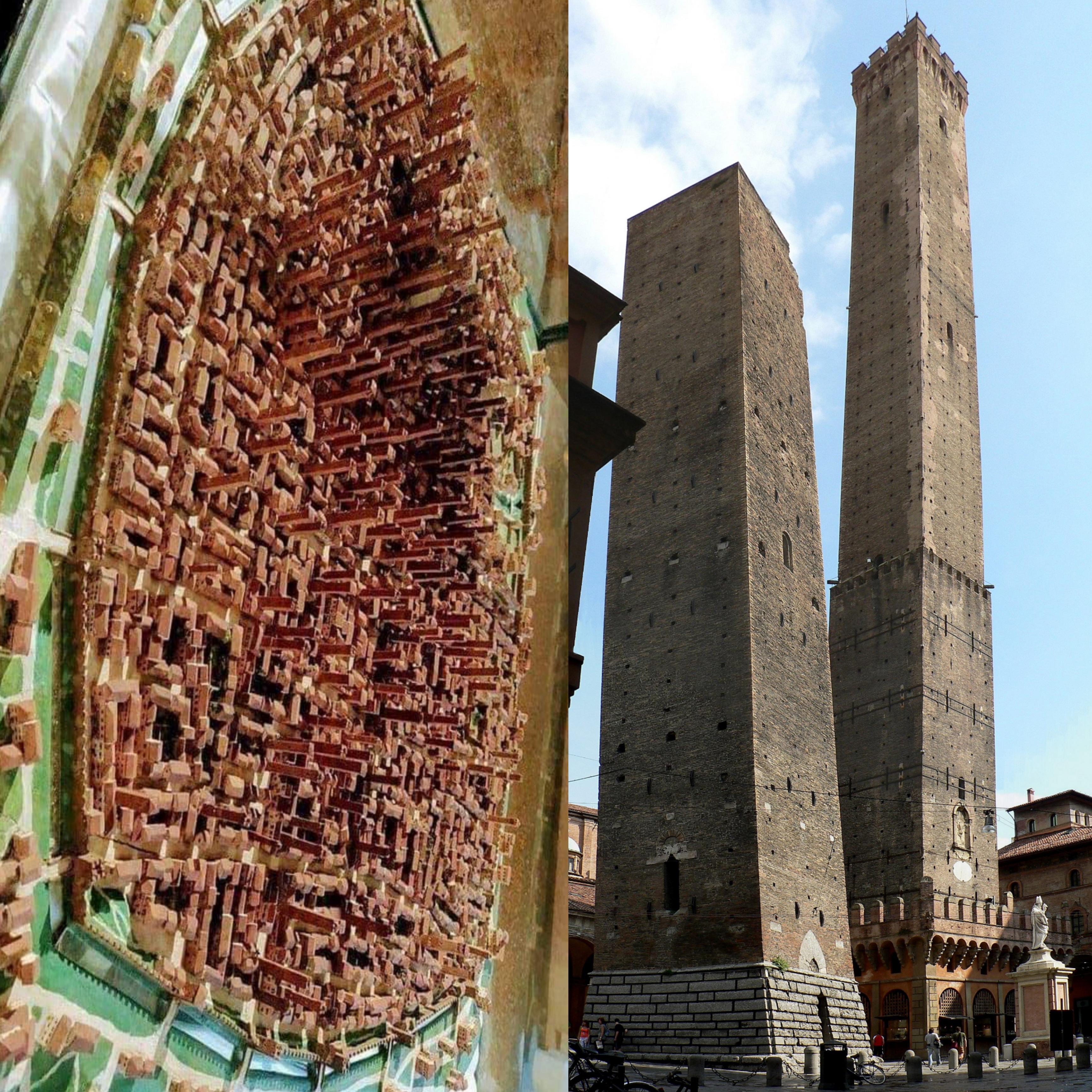 Manhattan of the Middle Ages. The Italian city of Bologna had 180 towers by AD 1200. The tallest