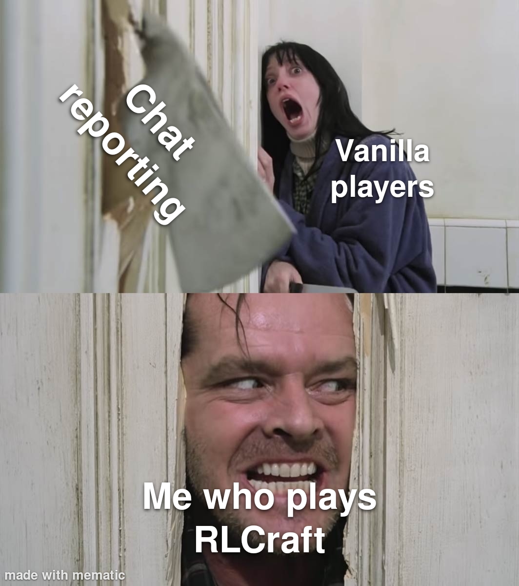 RLCraft meme (RLCraft is a 1.12.2 modpack) MinecraftMemes