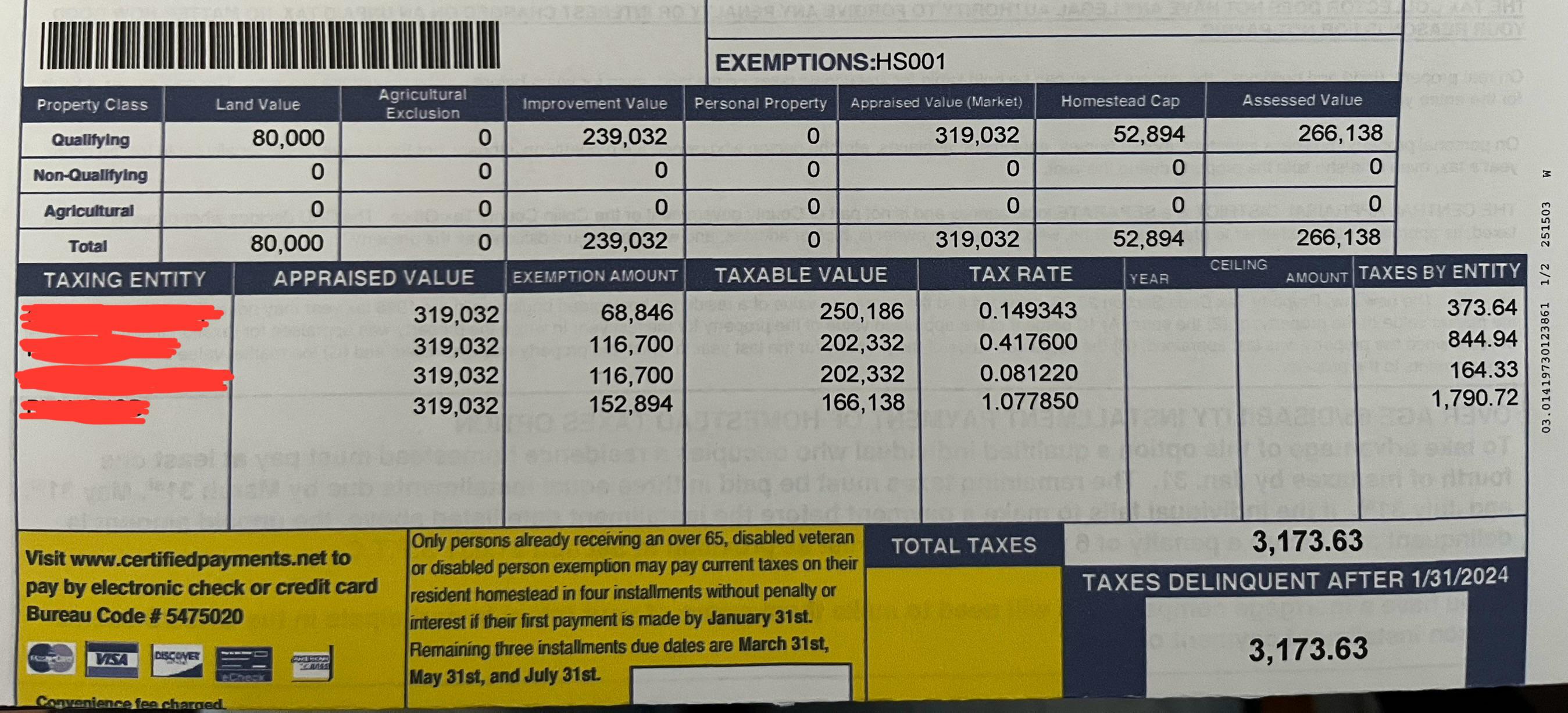 Can someone help me understand my property tax statement? r/Dallas