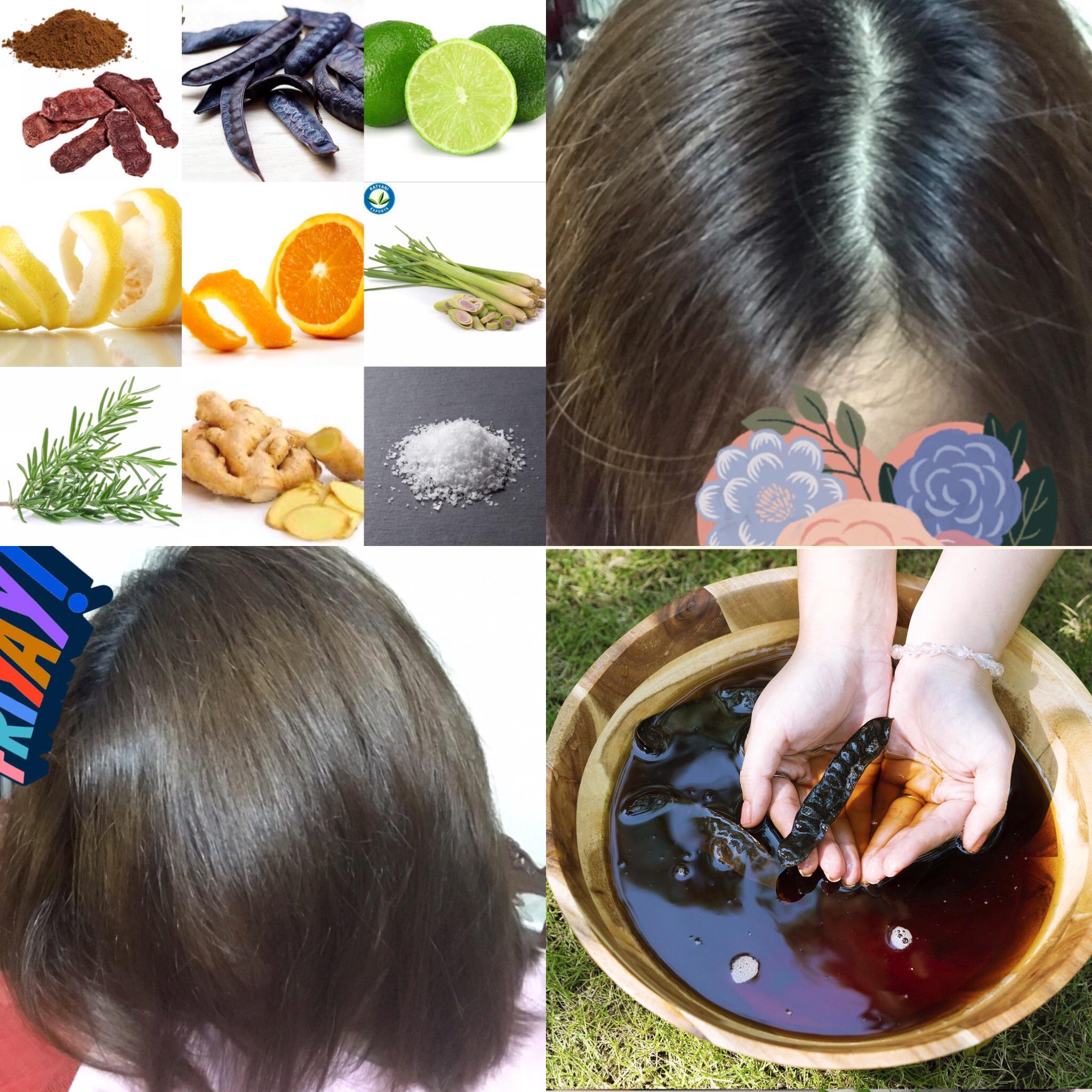 Homemade herbal cleansing water for clean, strong and shiny hair NoPoo