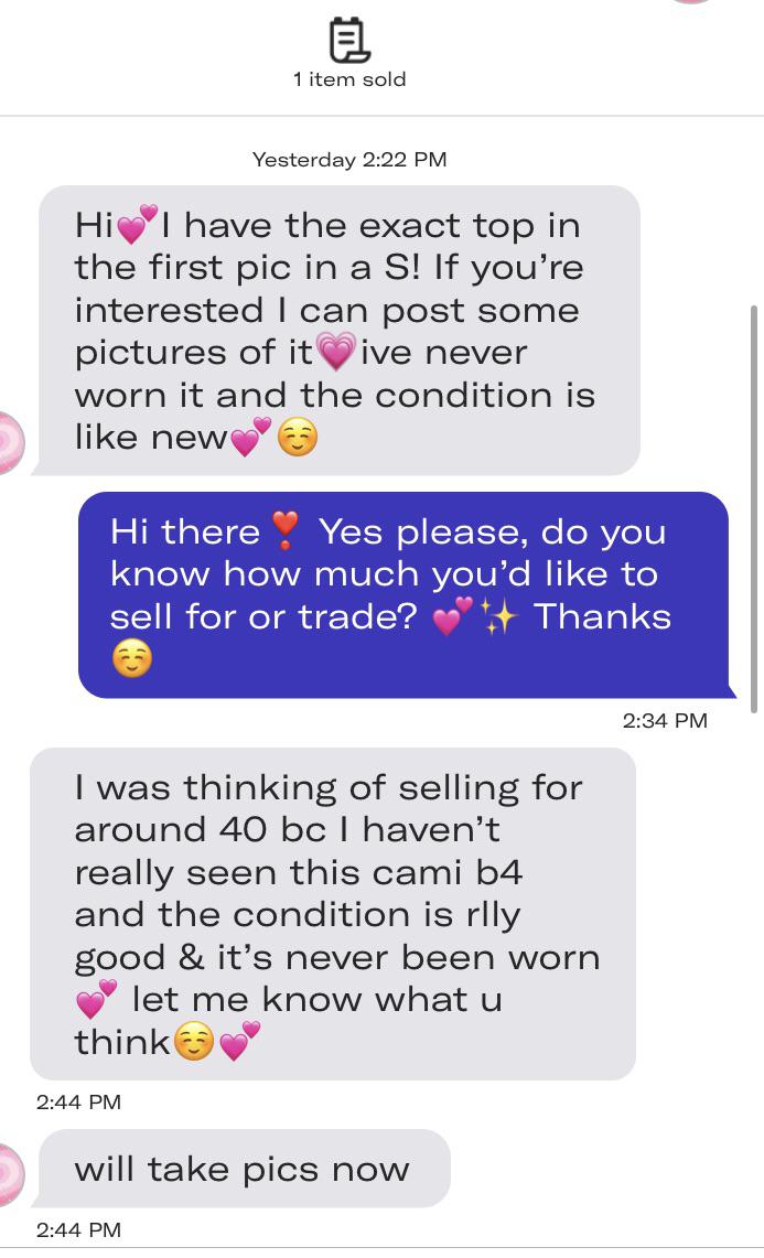 On a happy note, this girl sold me my ISO when she could of listed it