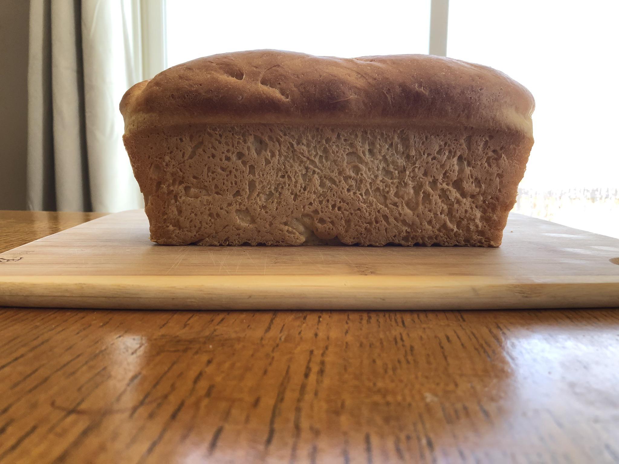 Classic Sandwich Bread King Arthur Flour recipe. Didn’t have bread flour this used all purpose