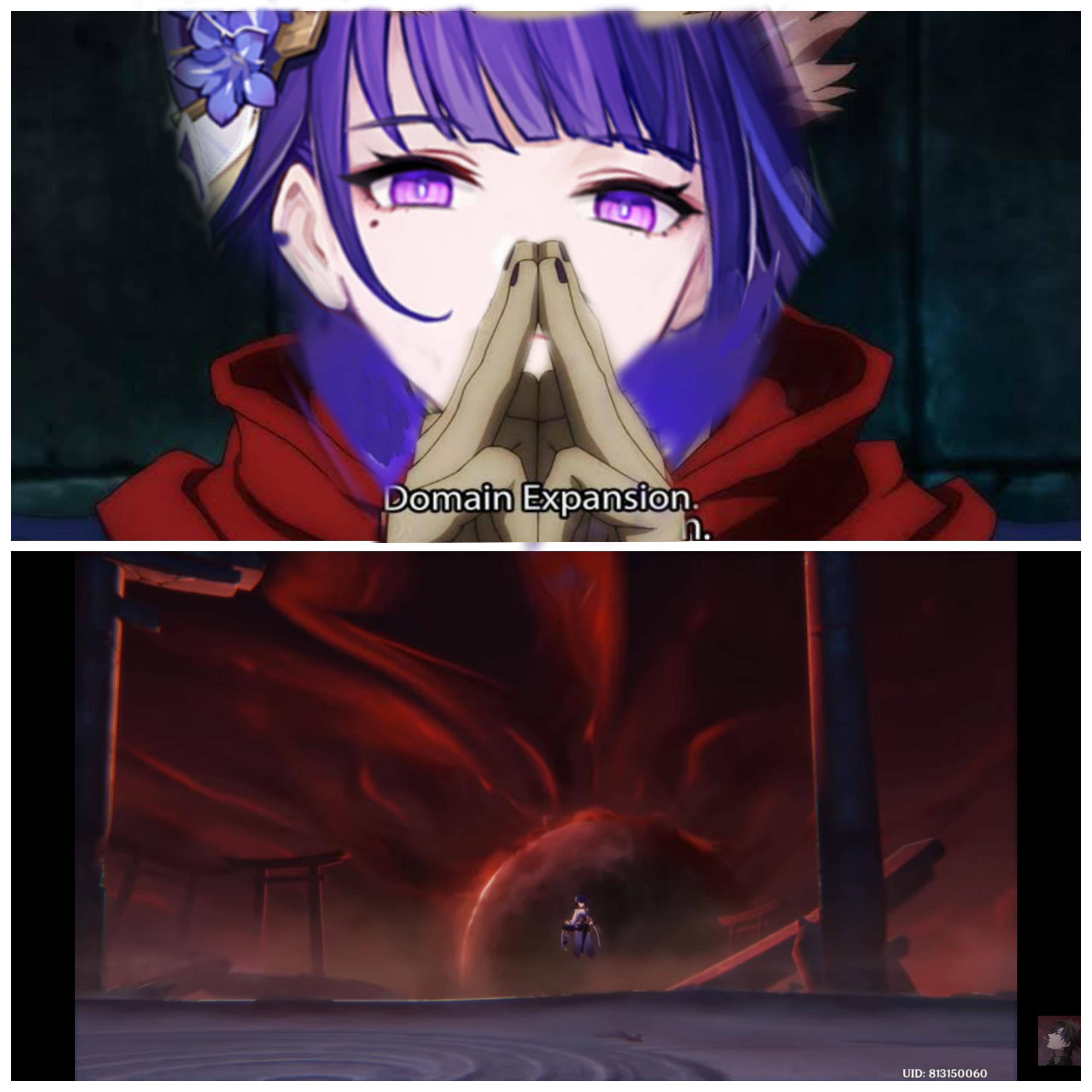 Baal exuding some serious JJK vibes r/Genshin_Impact