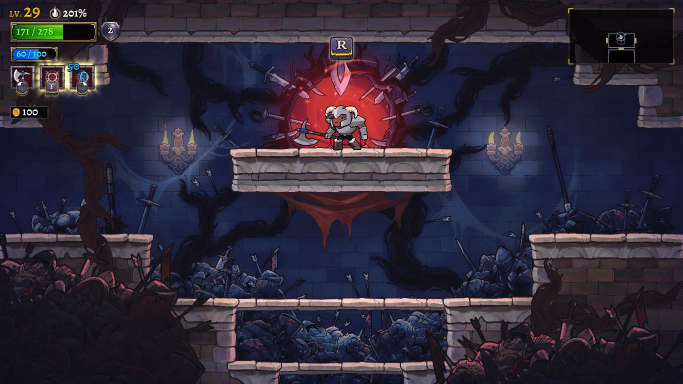 What is this shield in the top left? What does it mean? r/RogueLegacy