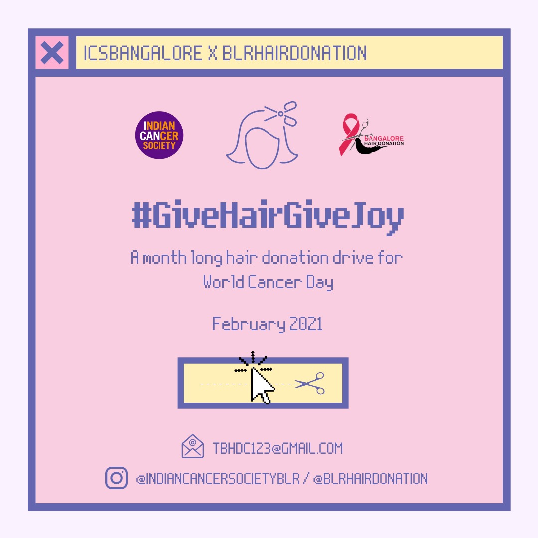 Update to the poster created for hair Donation event. Please feel free